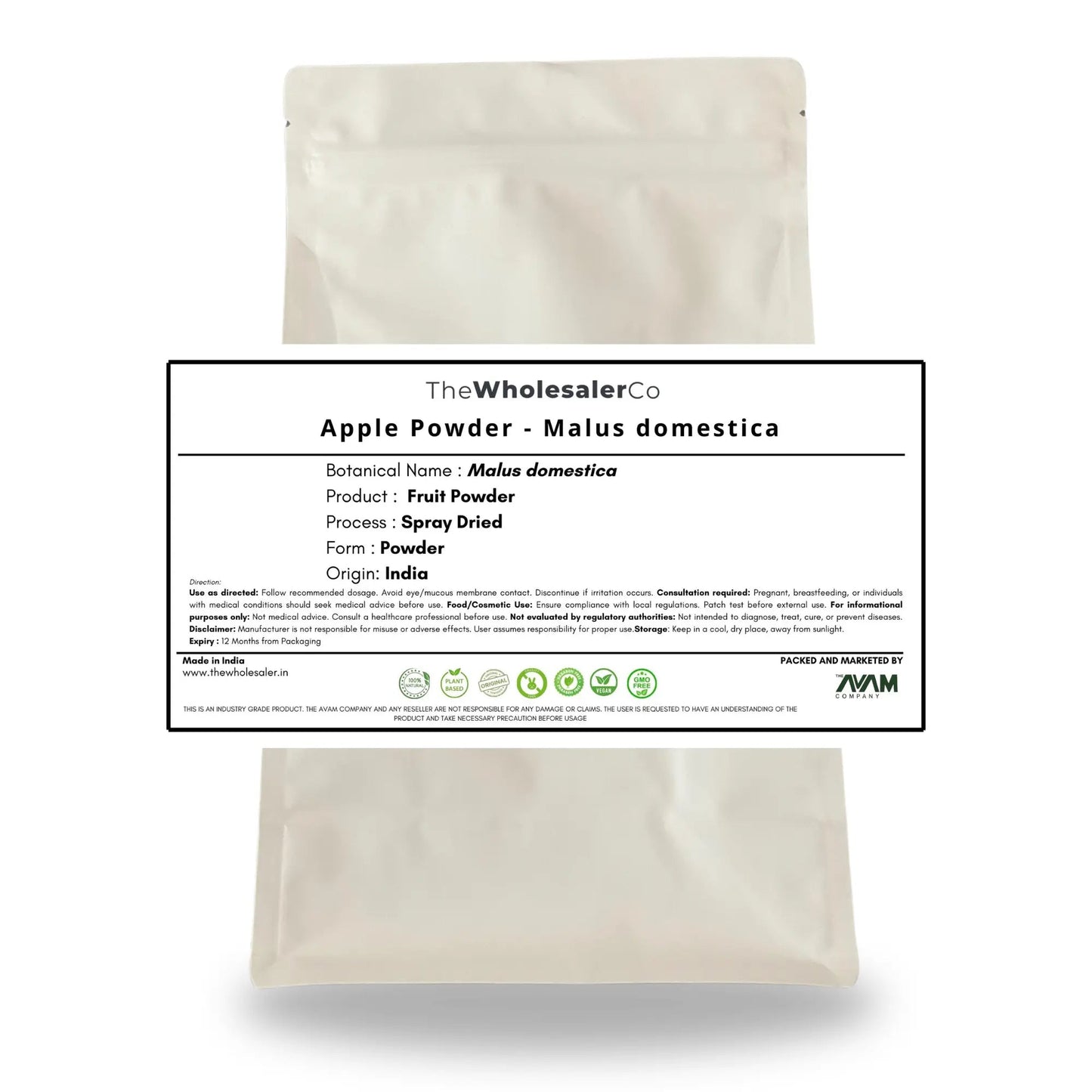 Apple Powder - Malus domestica - Fruit Powder Bulk Supplier@TheWholesaleCo Prices