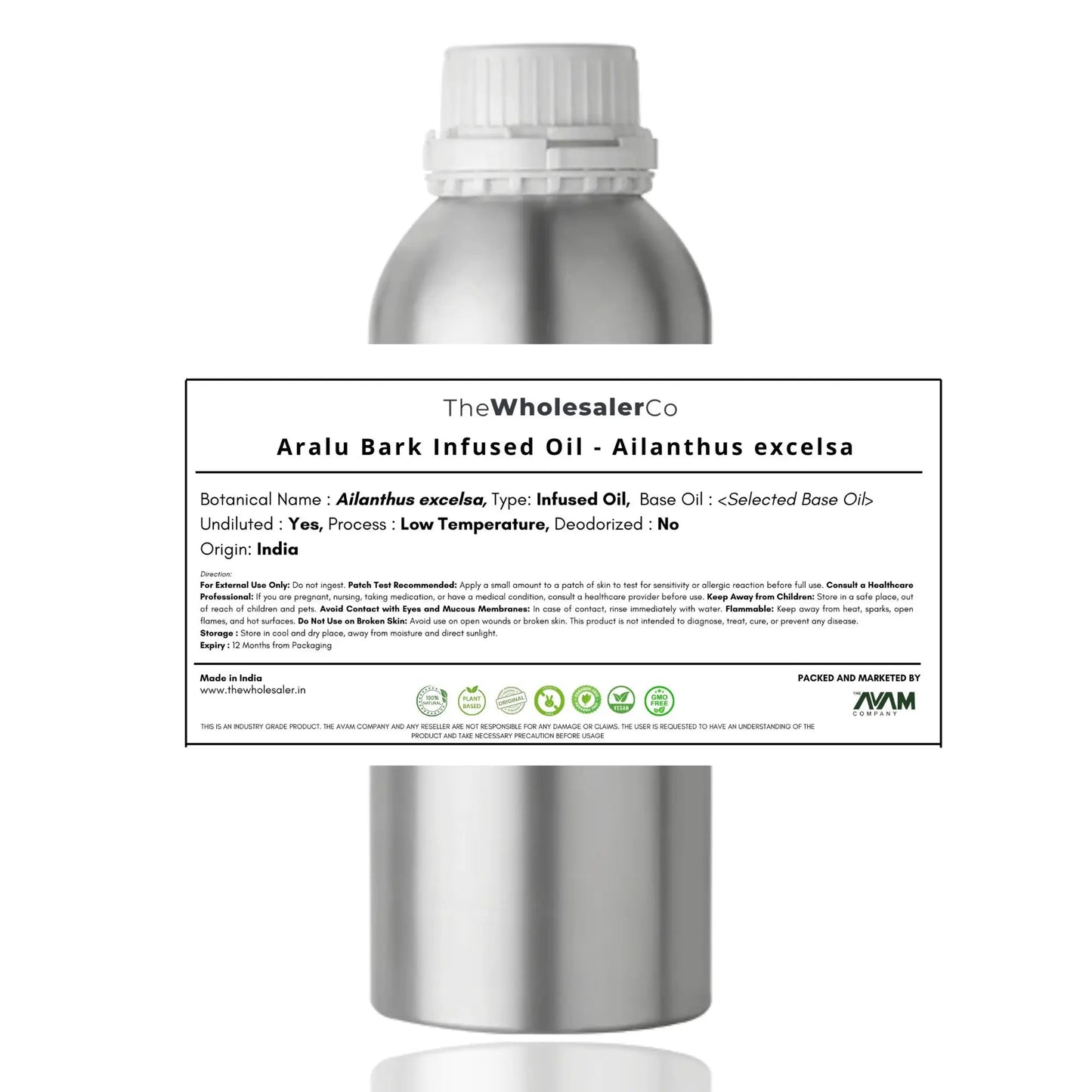 Aralu Bark Infused Oil - Ailanthus excelsa Bulk Supplier@TheWholesaleCo Prices