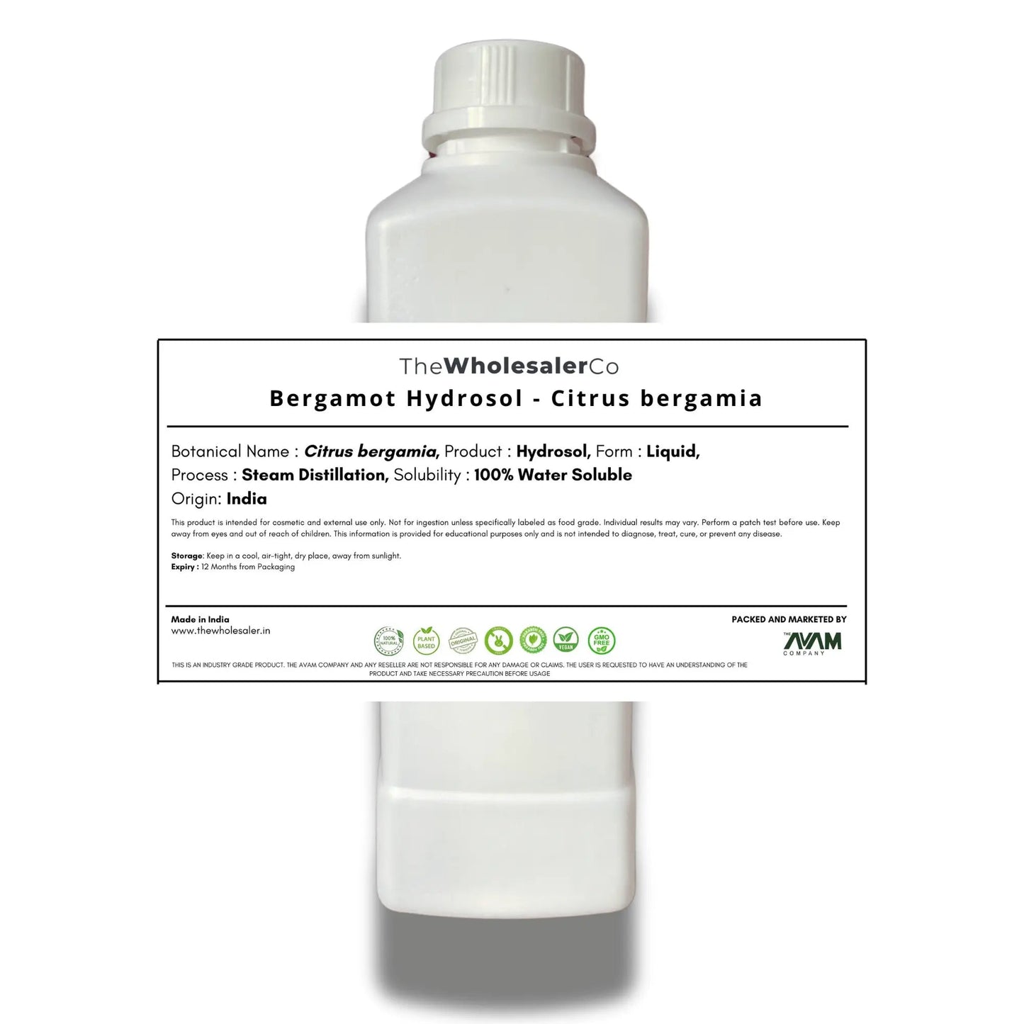 Bergamot Hydrosol - Citrus bergamia Bulk Supplier@TheWholesaleCo Prices