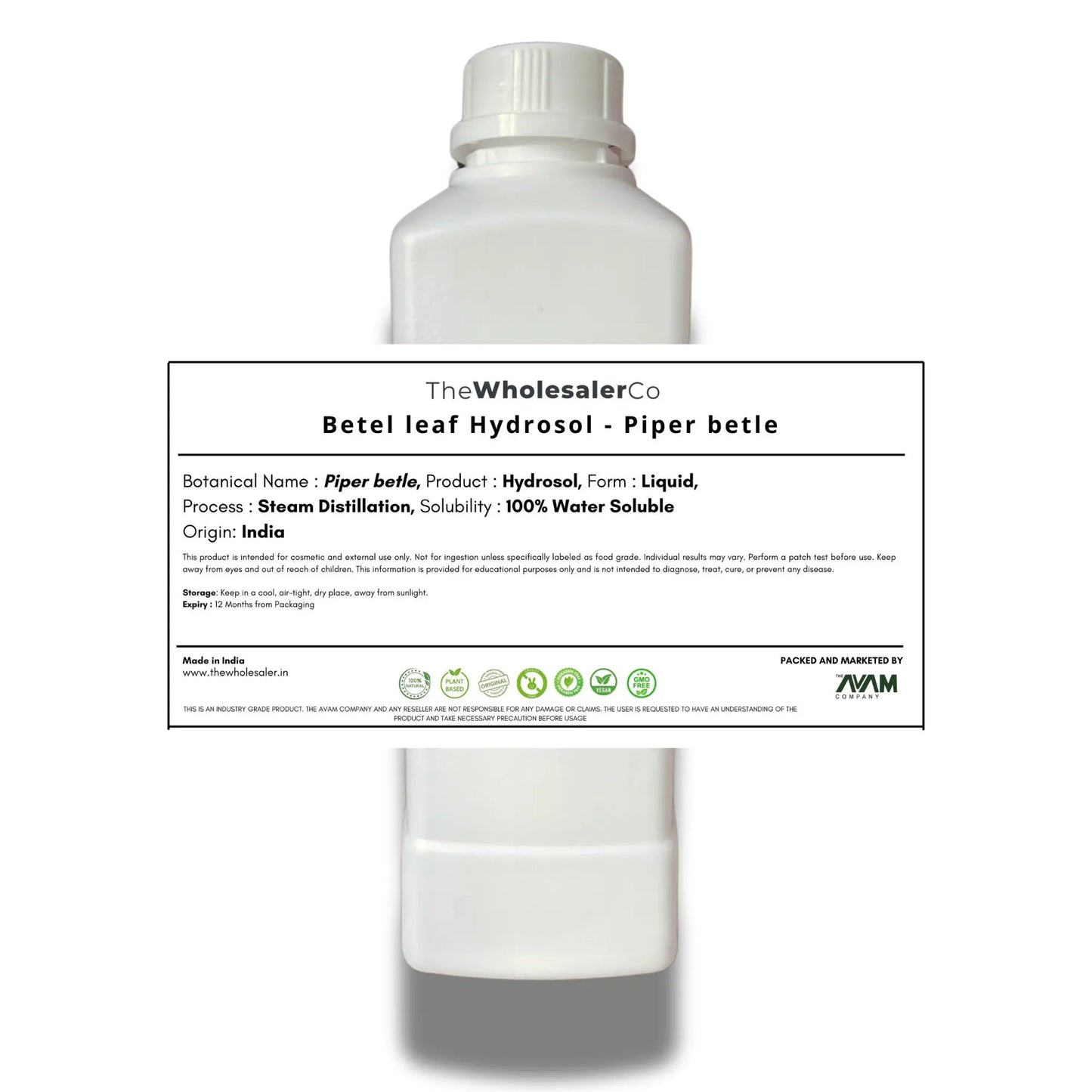 Betel leaf Hydrosol - Piper betle Bulk Supplier@TheWholesaleCo Prices