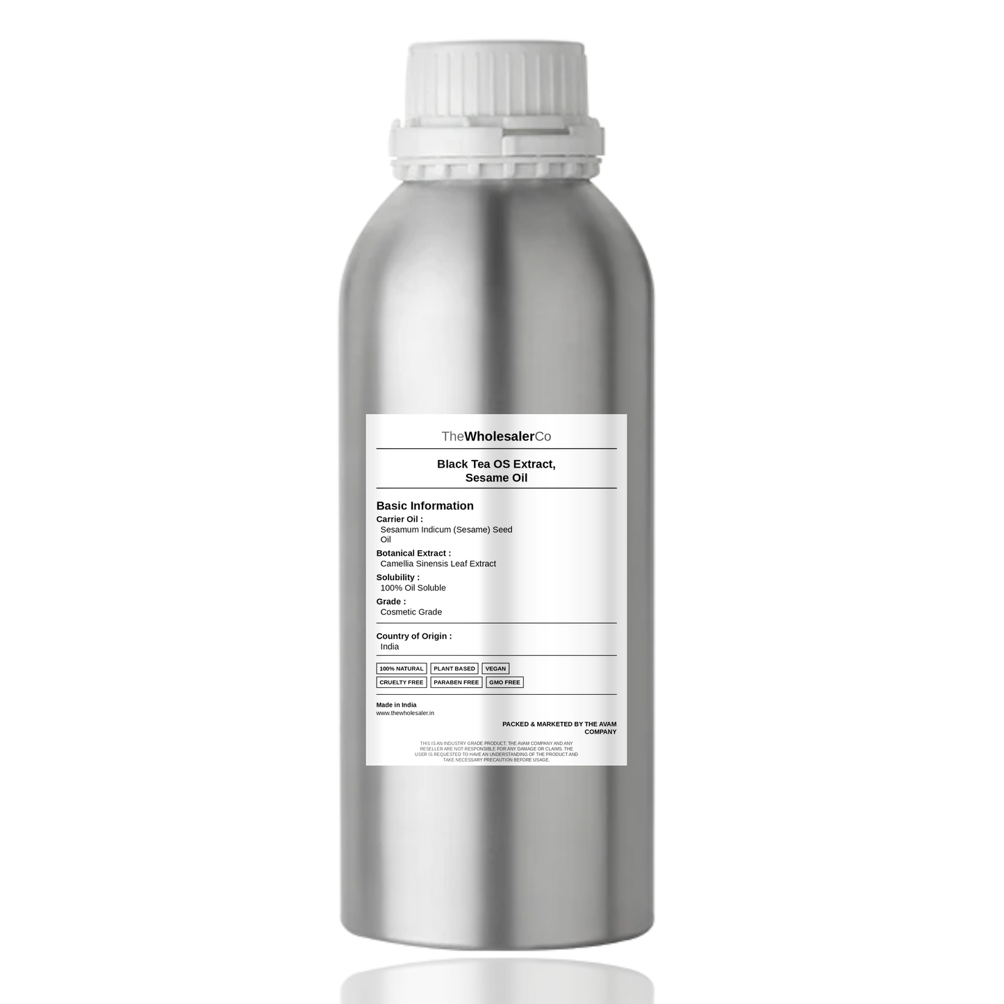 Black Tea OS Extract, Sesame Oil