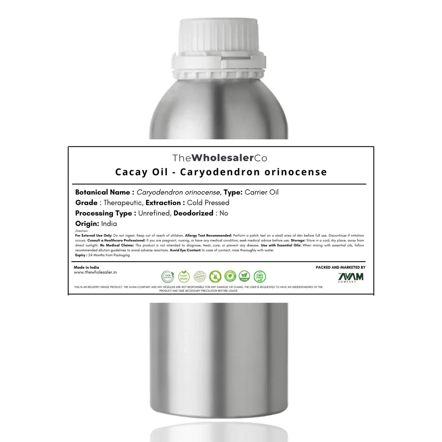 Cacay Oil - Caryodendron orinocense Product vendor