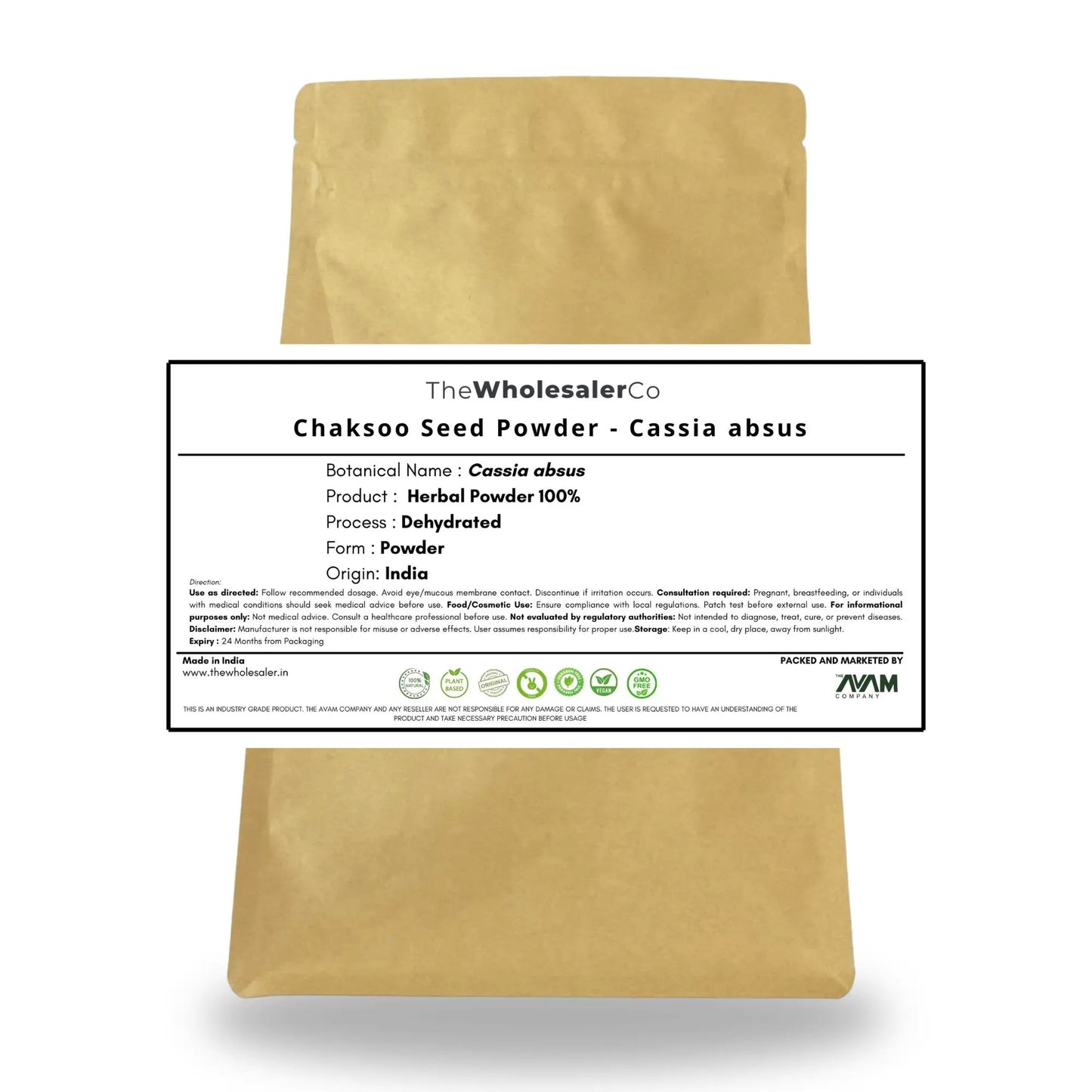 Chaksoo Seed Powder - Cassia absus Bulk Supplier@TheWholesaleCo Prices