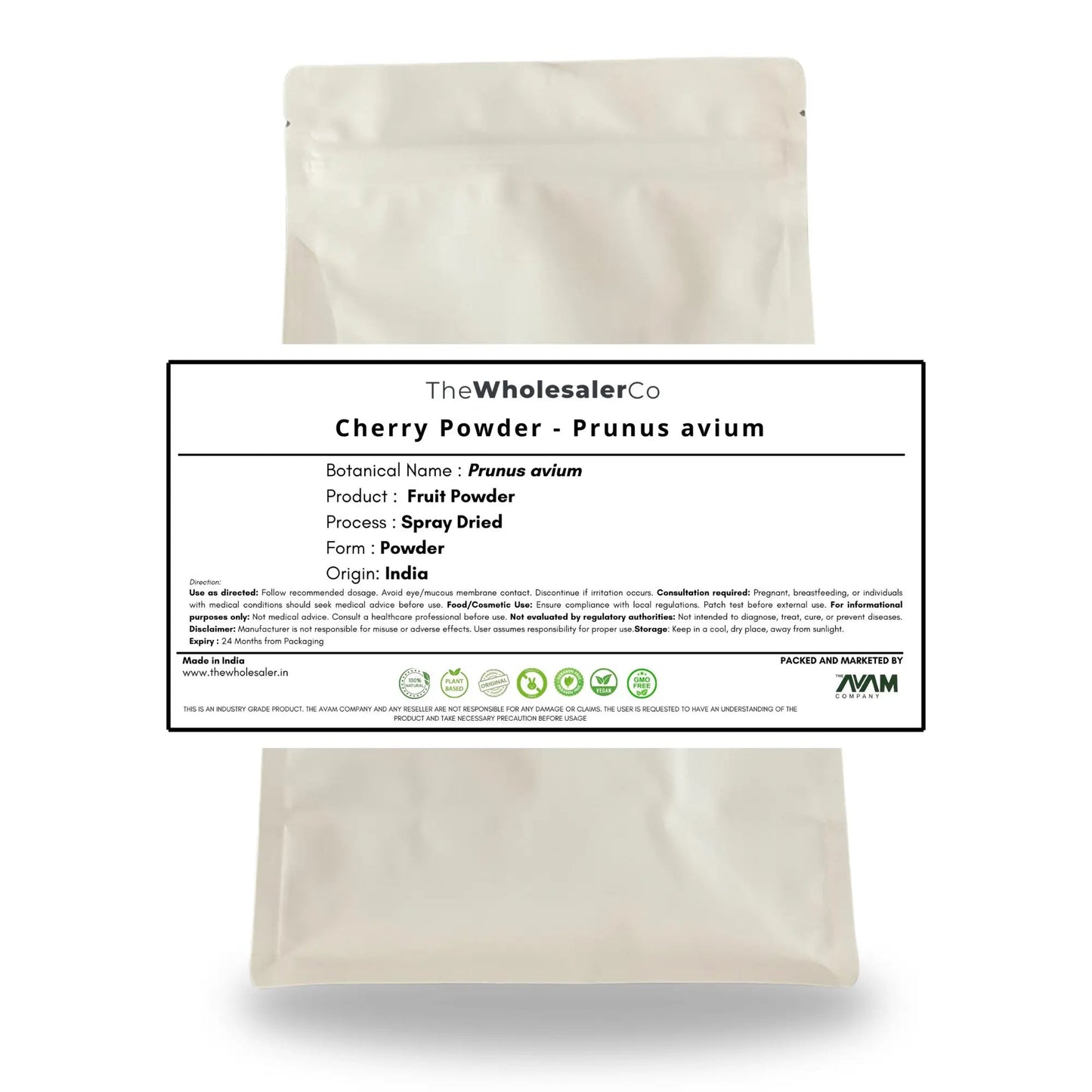 Cherry Powder - Prunus avium Bulk Supplier@TheWholesaleCo Prices