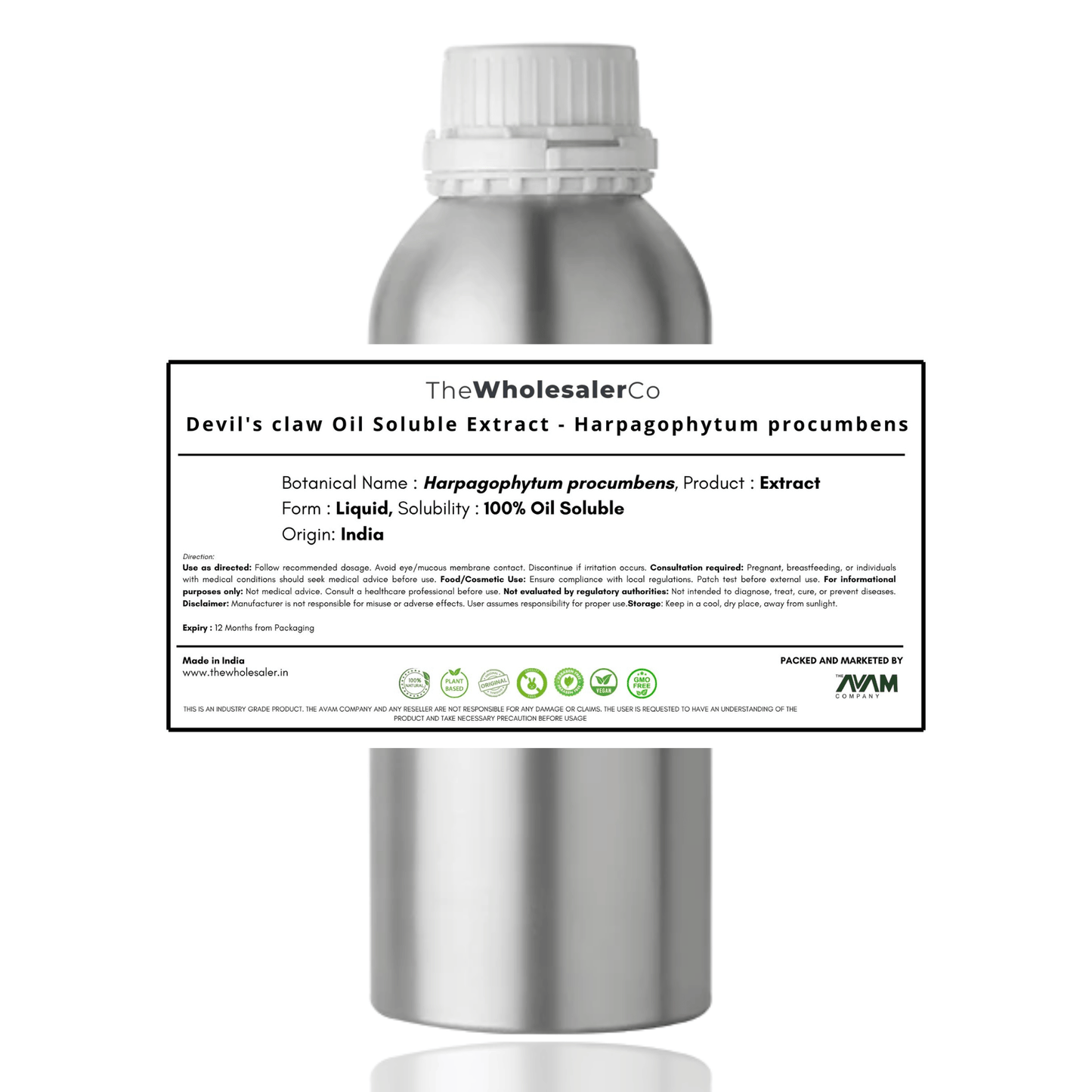 Devil's claw Oil Soluble Extract - Harpagophytum procumbens