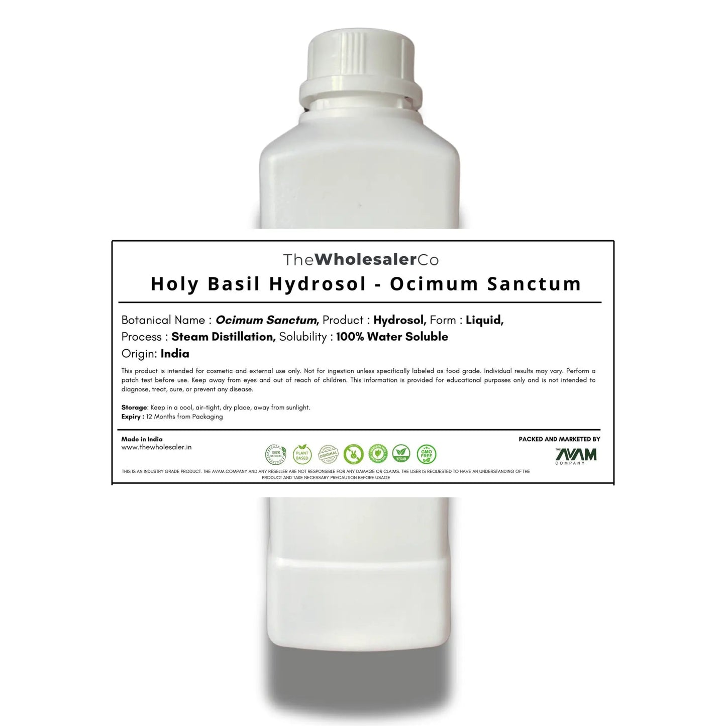 Holy Basil Hydrosol - Ocimum Sanctum Bulk Supplier@TheWholesaleCo Prices