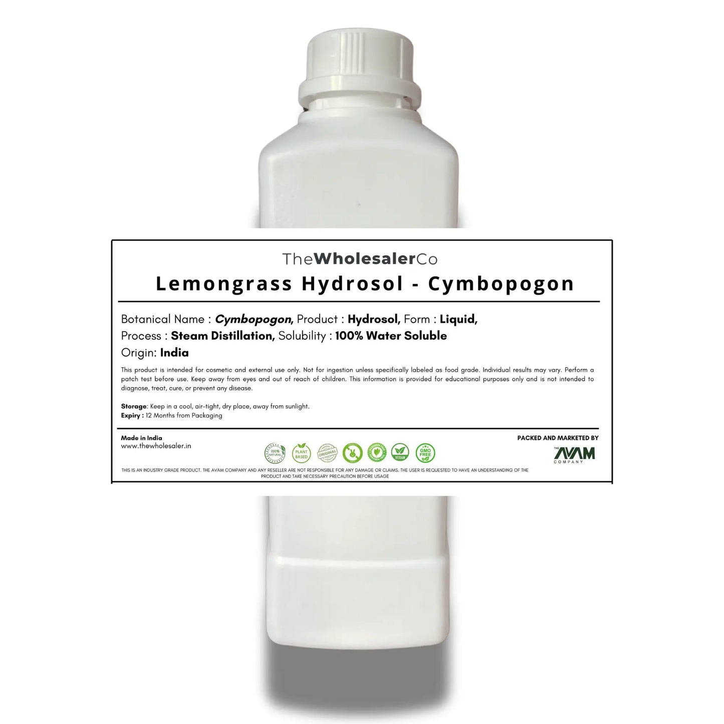 Lemongrass Hydrosol - Cymbopogon Bulk Supplier@TheWholesaleCo Prices