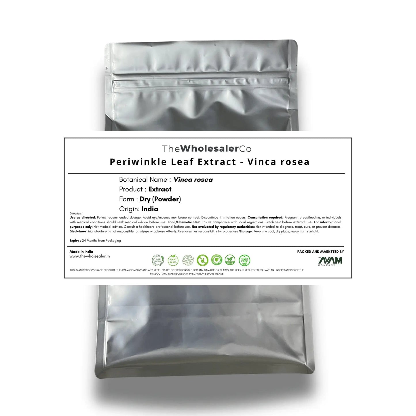 Periwinkle Leaf Extract - Vinca Rosea - Catharanthus roseus Bulk Supplier@TheWholesaleCo Prices