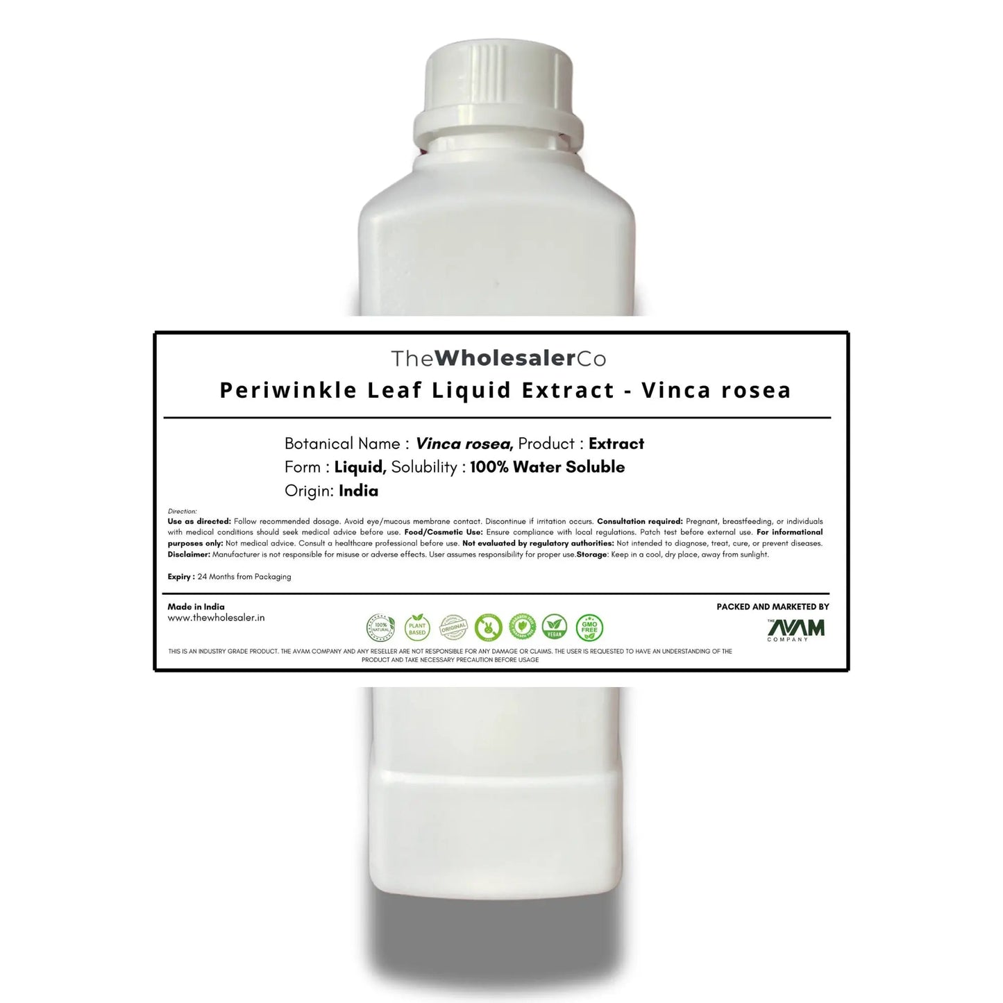 Periwinkle Leaf Liquid Extract - Vinca Rosea - Catharanthus roseus Bulk Supplier@TheWholesaleCo Prices