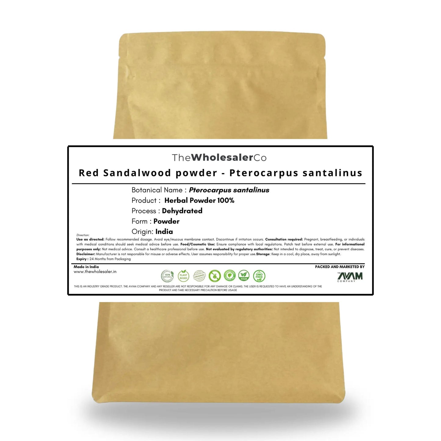Red Chandan powder - Sandalwood powder - Pterocarpus santalinus - Lal chandan Product vendor
