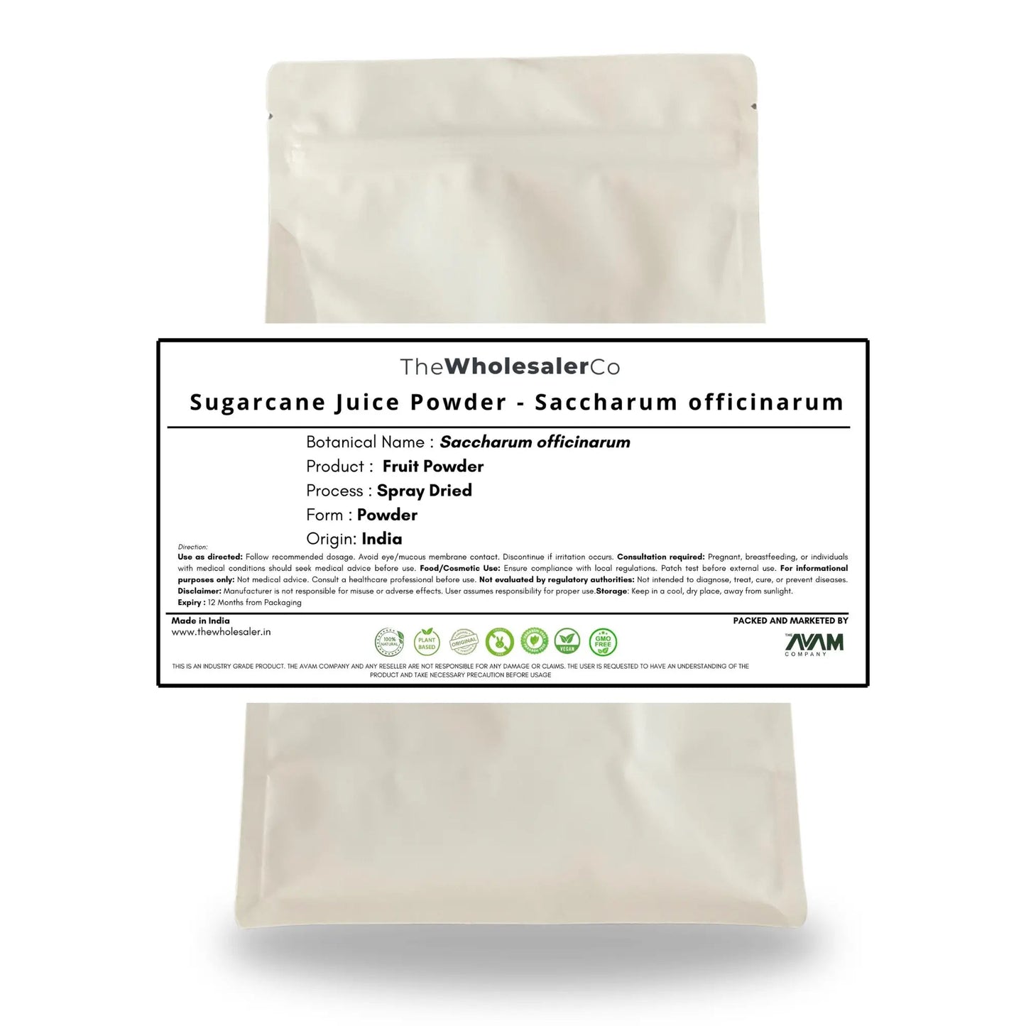 Sugarcane Juice Powder - Fruit Powder - Ganna - Ganne - Saccharum officinarum Bulk Supplier@TheWholesaleCo Prices