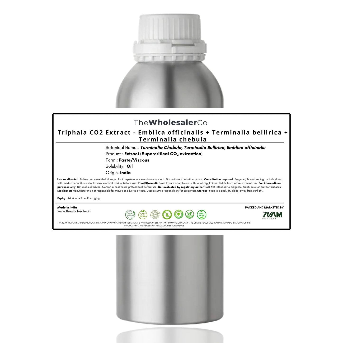 Triphala CO2 Extract - Emblica officinalis + Terminalia bellirica + Terminalia chebula