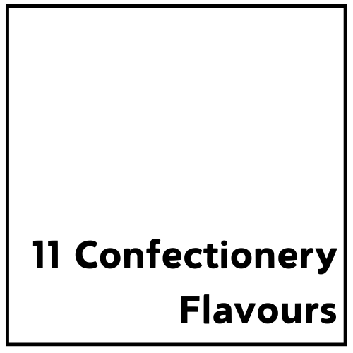 11種類の菓子フレーバー