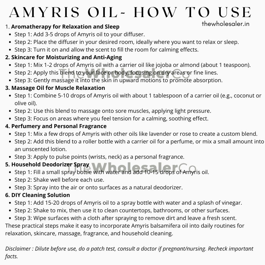 Amyris Oil - Amyris balsamifera