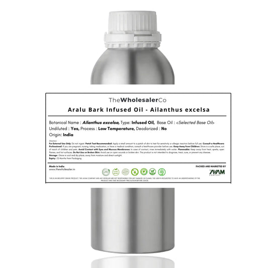 Aralu Bark Infused Oil - Ailanthus excelsa Bulk Supplier@TheWholesaleCo Prices