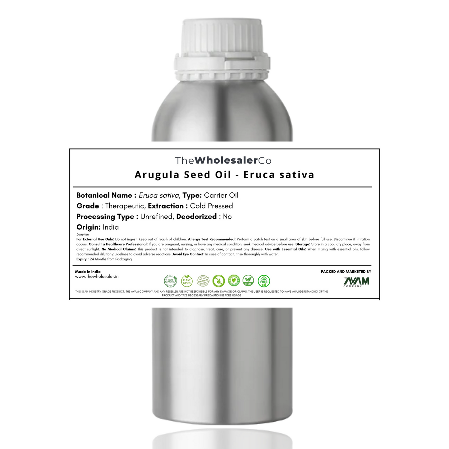 Arugula Seed Oil - Taramira - Eruca sativa