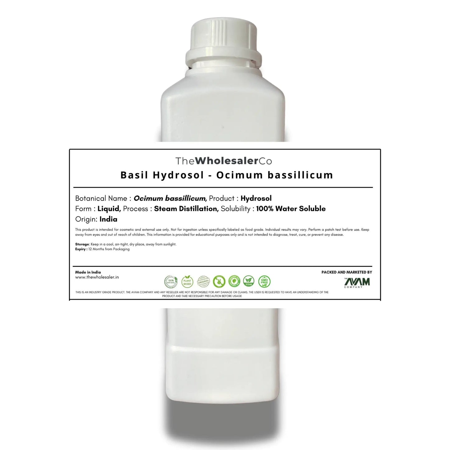 Basil Hydrosol - Ocimum bassillicum Bulk Supplier@TheWholesaleCo Prices