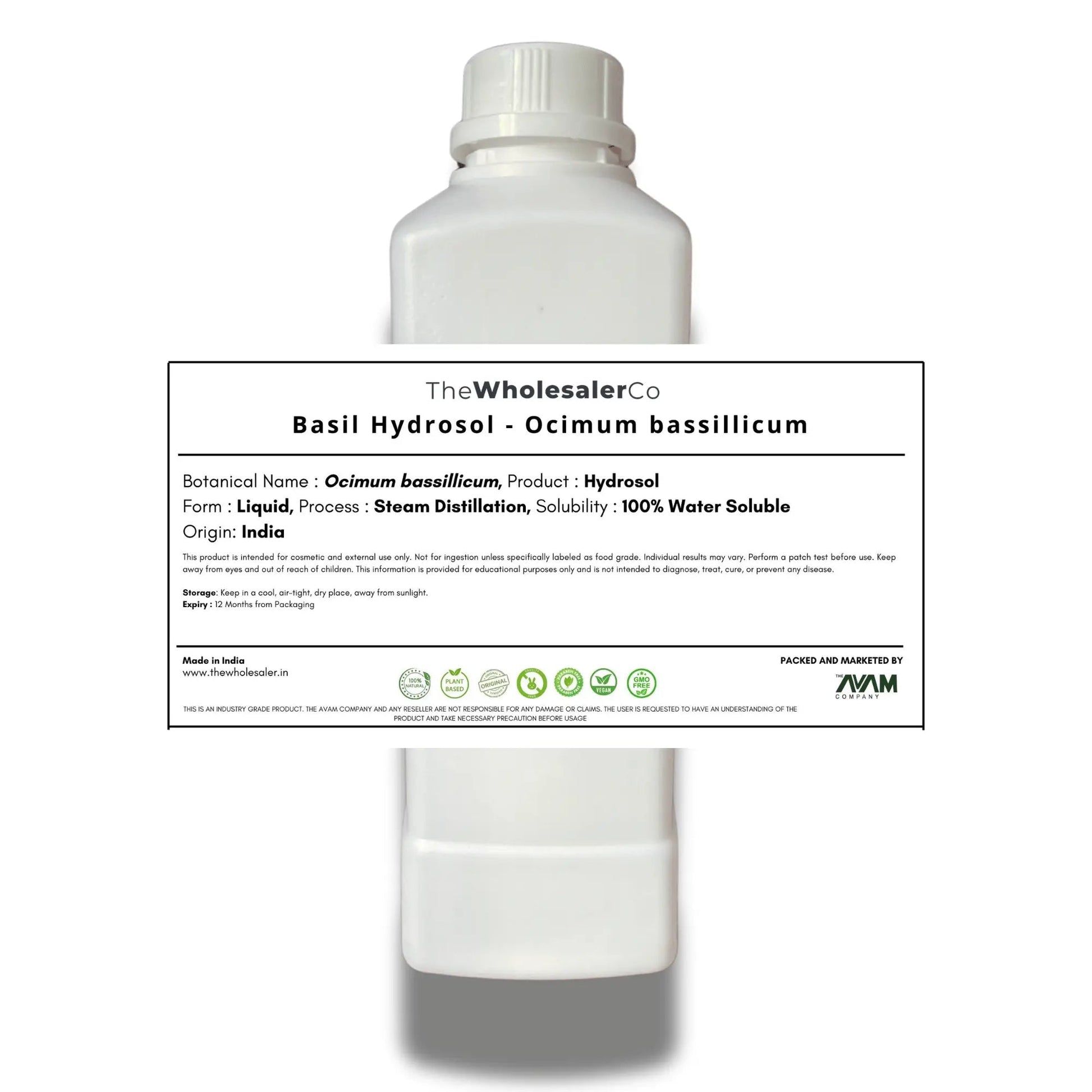 Basil Hydrosol - Ocimum bassillicum Bulk Supplier@TheWholesaleCo Prices