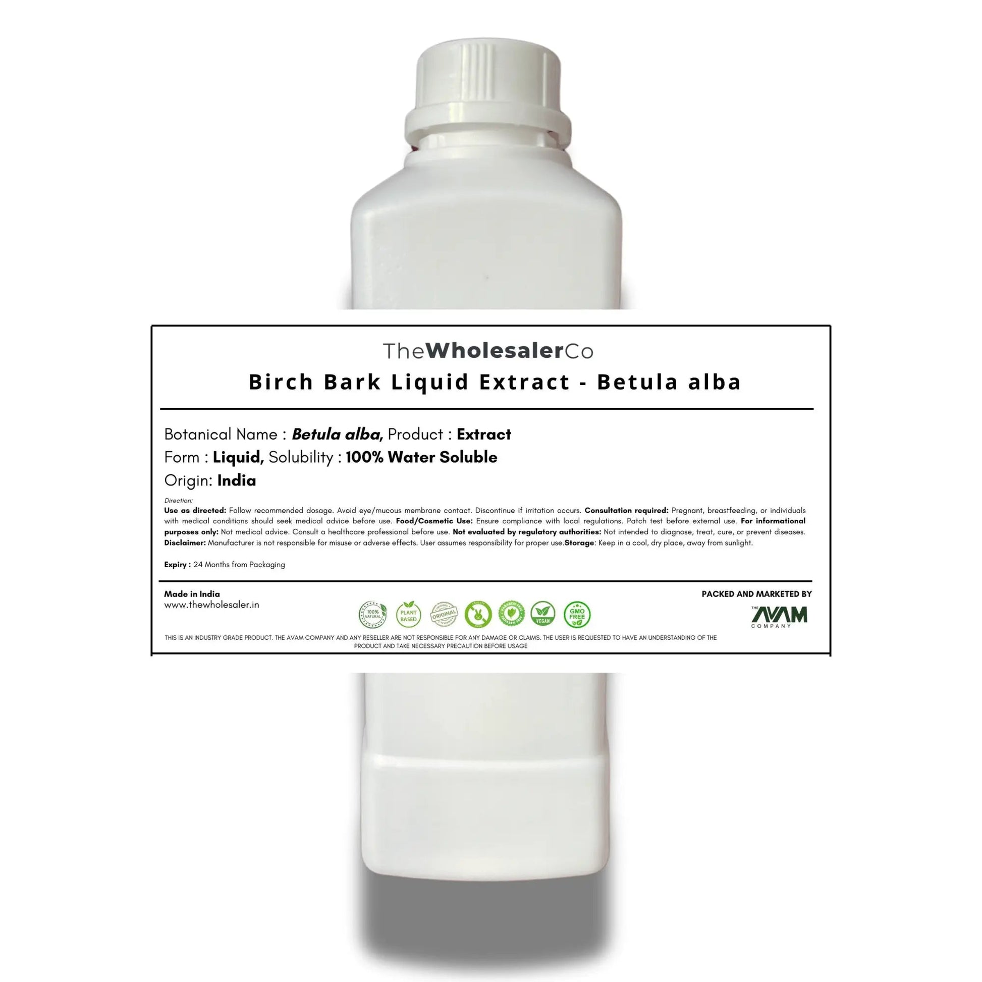Birch Bark Liquid Extract - Betula alba Bulk Supplier@TheWholesaleCo Prices
