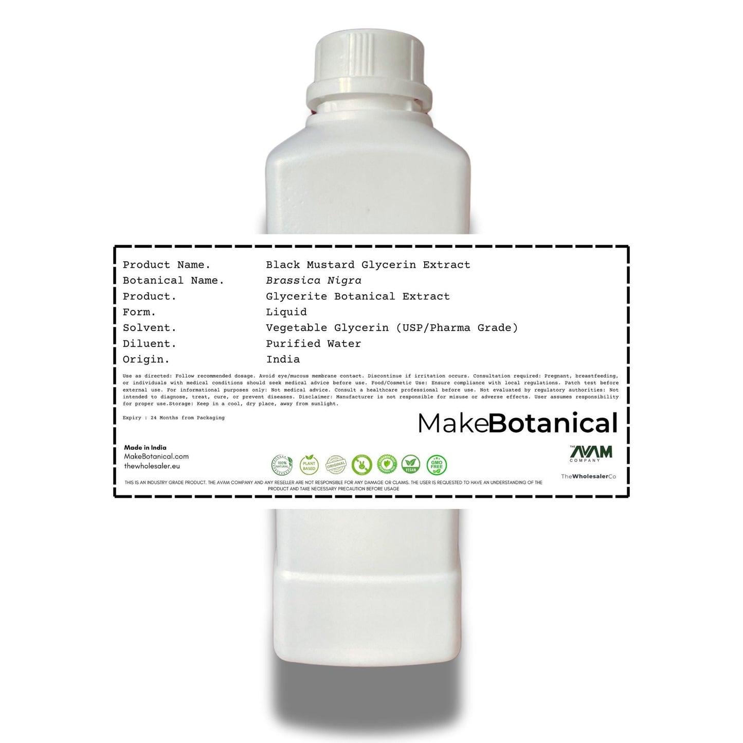 Black Mustard Glycerin Extract - Brassica Nigra