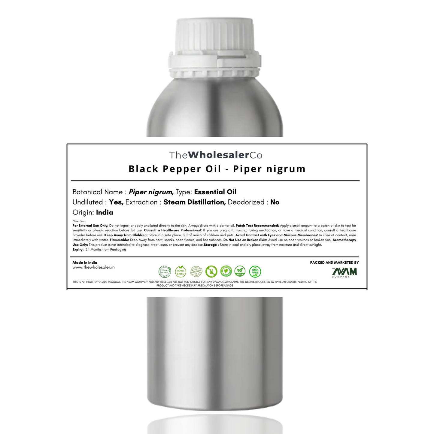 Black Pepper Oil - Piper nigrum