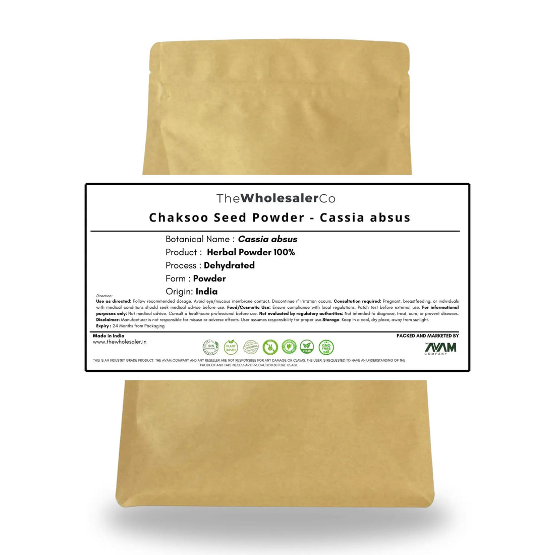 Chaksoo Seed Powder - Cassia absus Bulk Supplier@TheWholesaleCo Prices