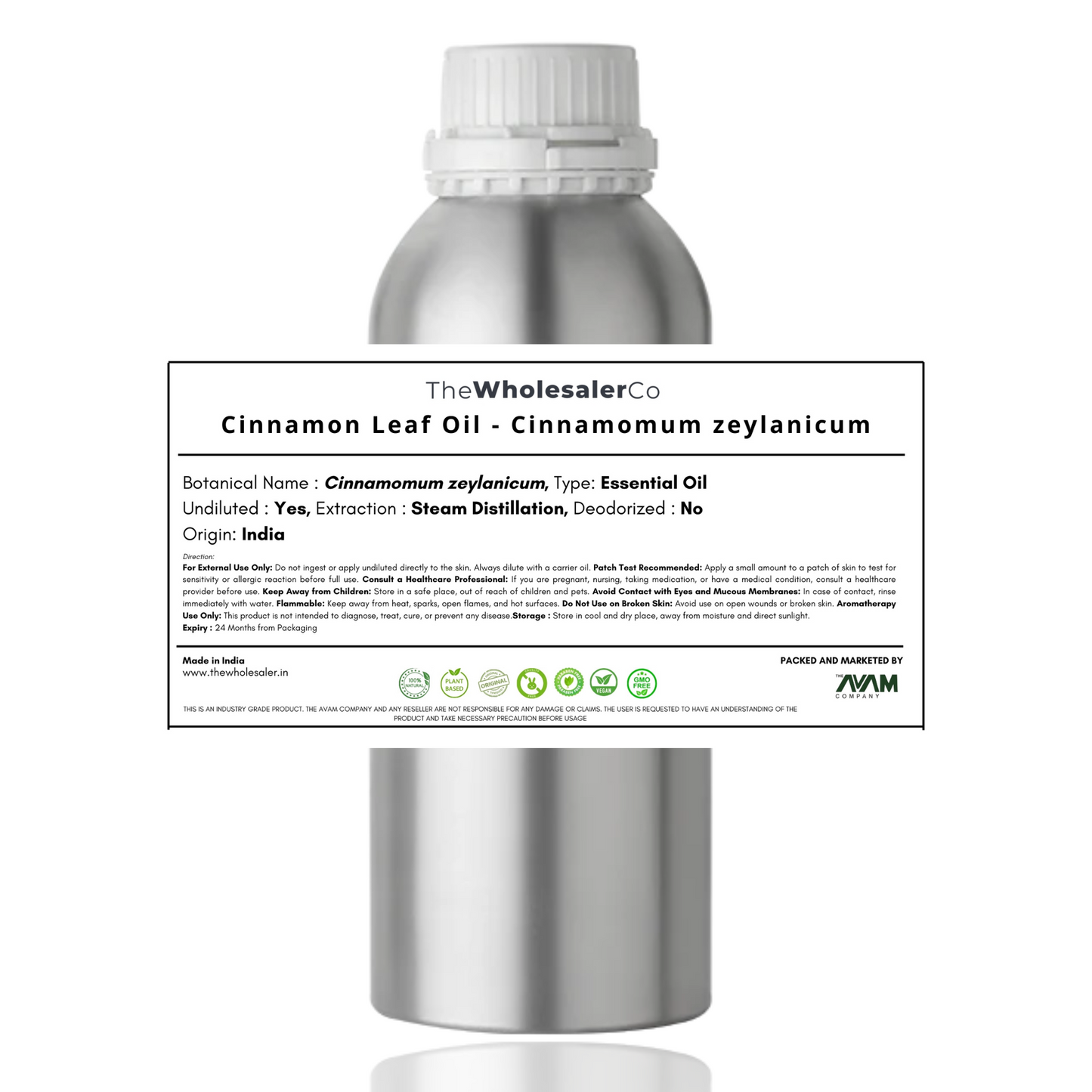 Cinnamon Leaf Oil - Cinnamomum zeylanicum