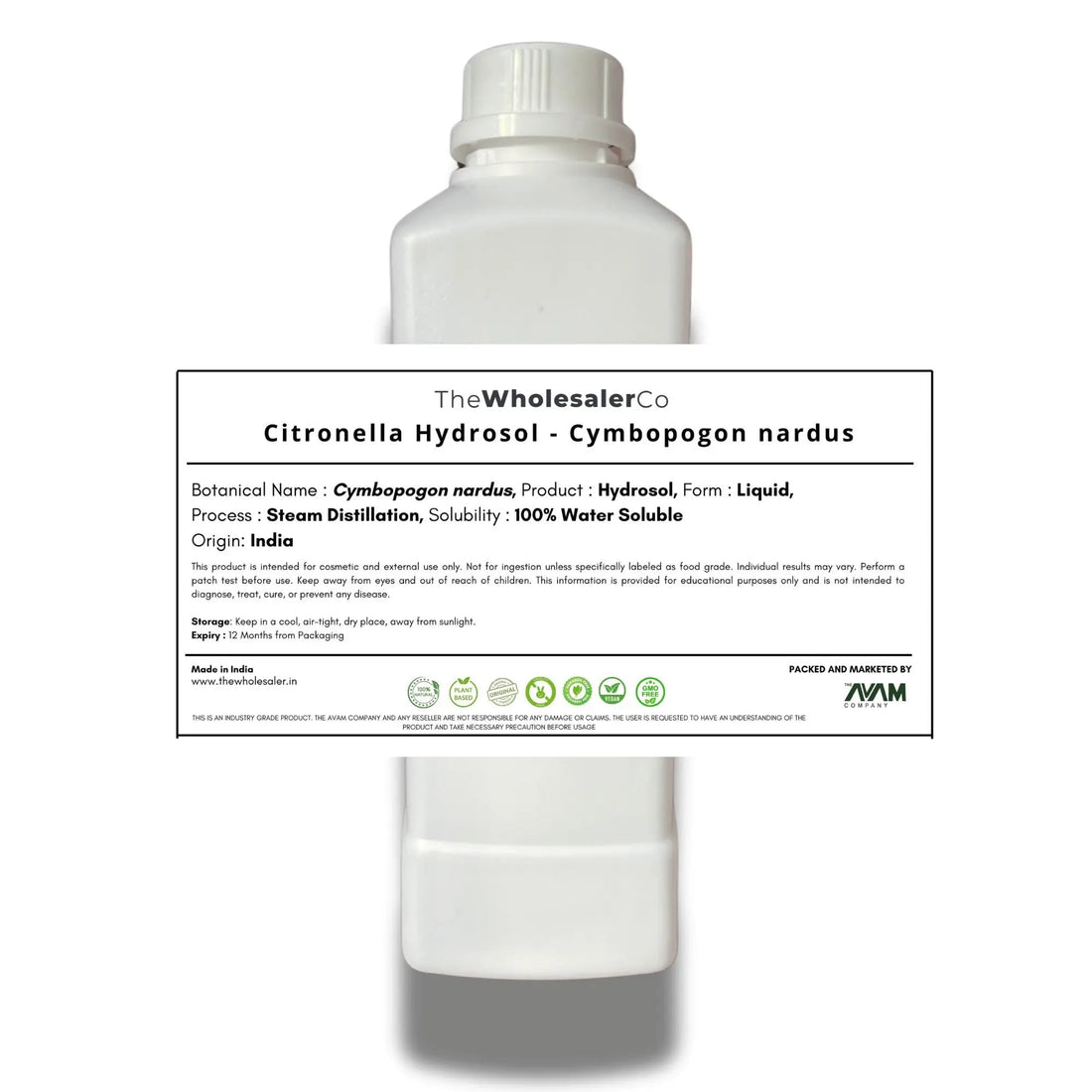 Citronella Hydrosol - Cymbopogon nardus Bulk Supplier@TheWholesaleCo Prices