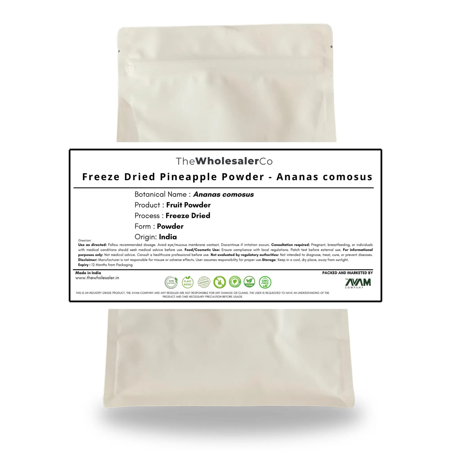 [IN] Freeze Dried Pineapple Powder - Ananas comosus