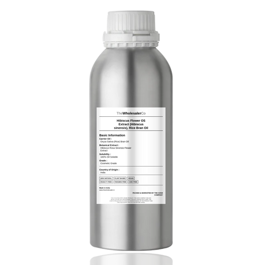 Hibiscus Flower OS Extract (Hibiscus sinensis), Rice Bran Oil