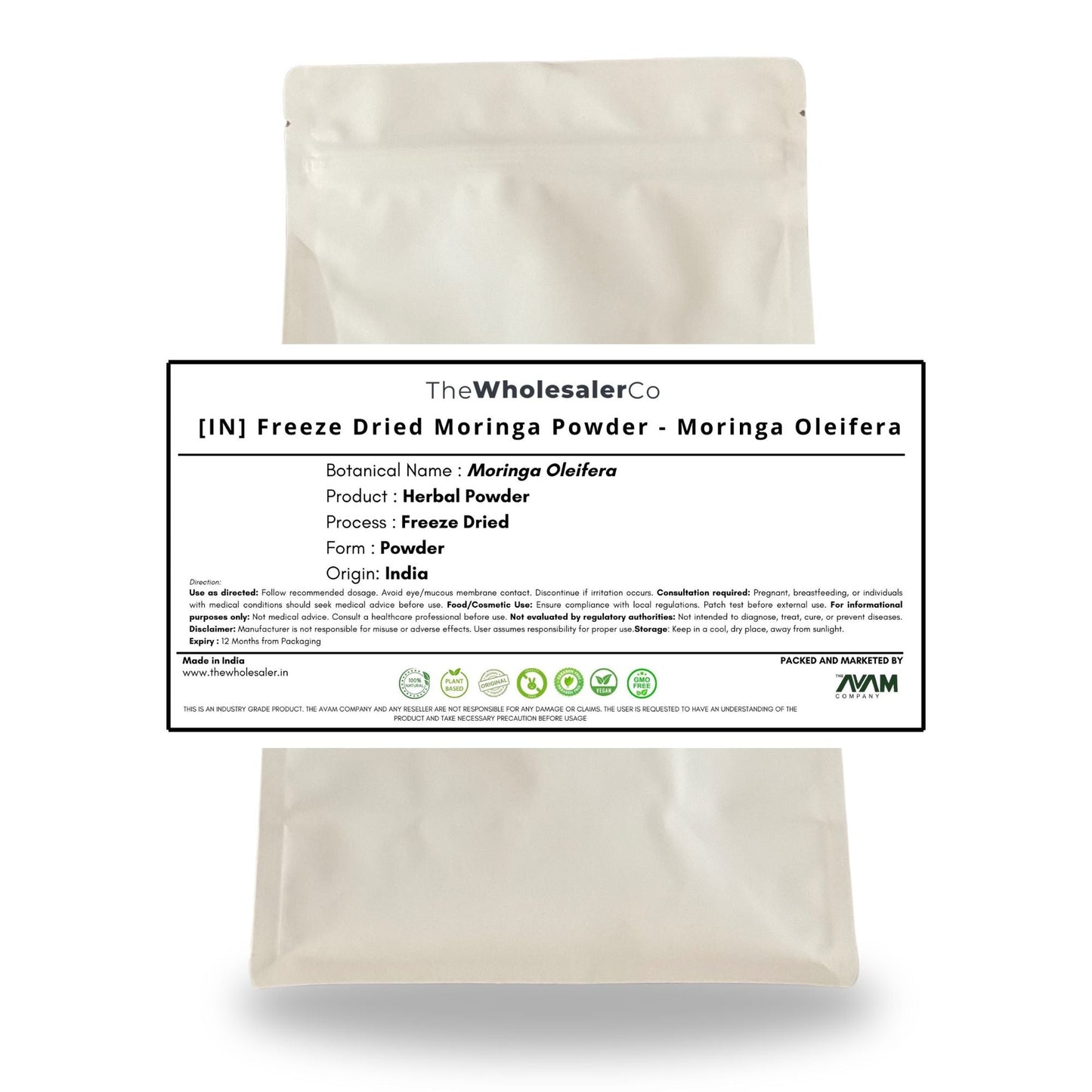 [IN] Freeze Dried Moringa Powder - Moringa Oleifera