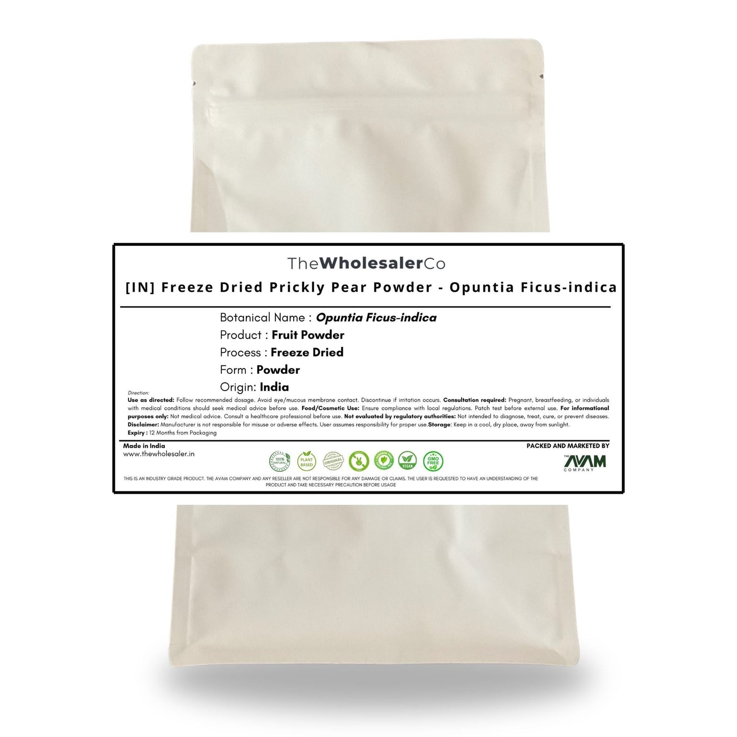 [IN] Freeze Dried Prickly Pear Powder - Opuntia Ficus-indica