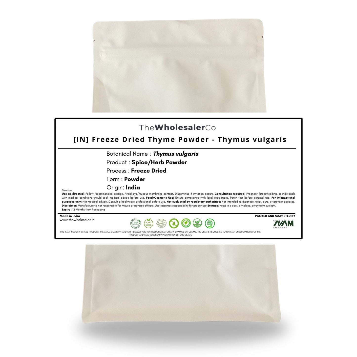 [IN] Freeze Dried Thyme Powder - Thymus vulgaris