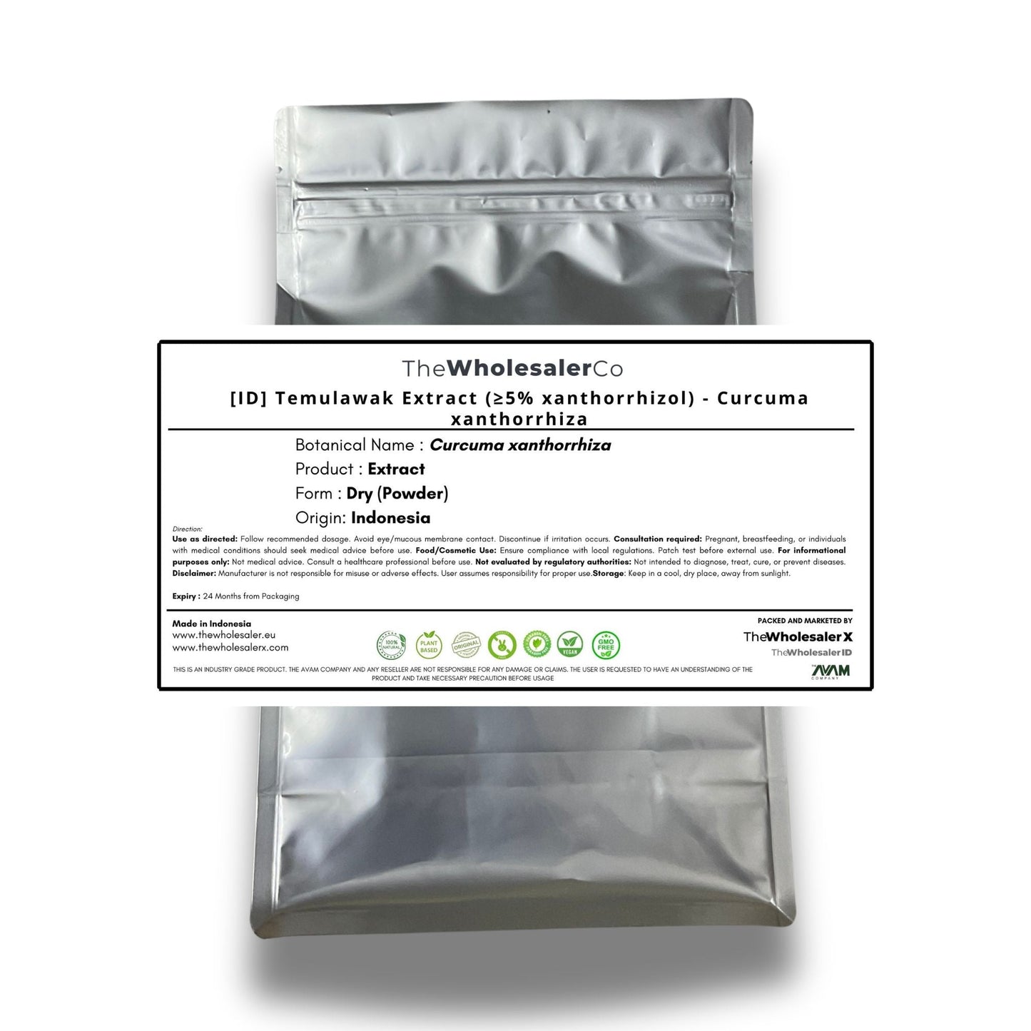 [ID] Temulawak Extract (≥5% xanthorrhizol) - Curcuma xanthorrhiza
