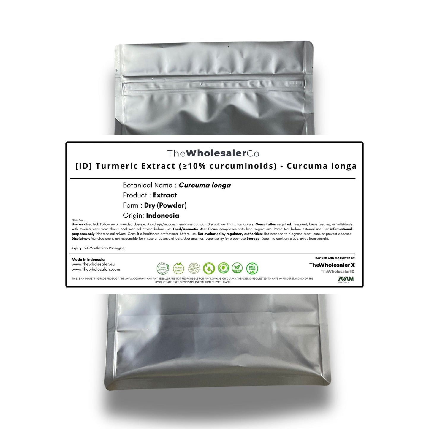 [ID] Turmeric Extract (≥10% curcuminoids) - Curcuma longa