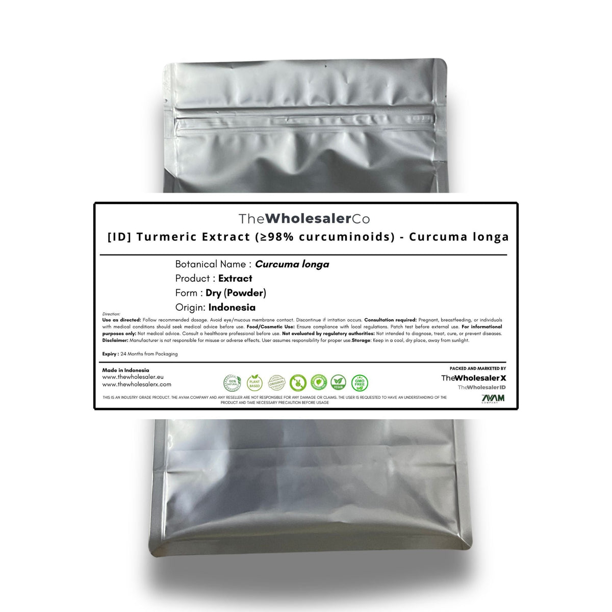 [ID] Turmeric Extract (≥98% curcuminoids) - Curcuma longa