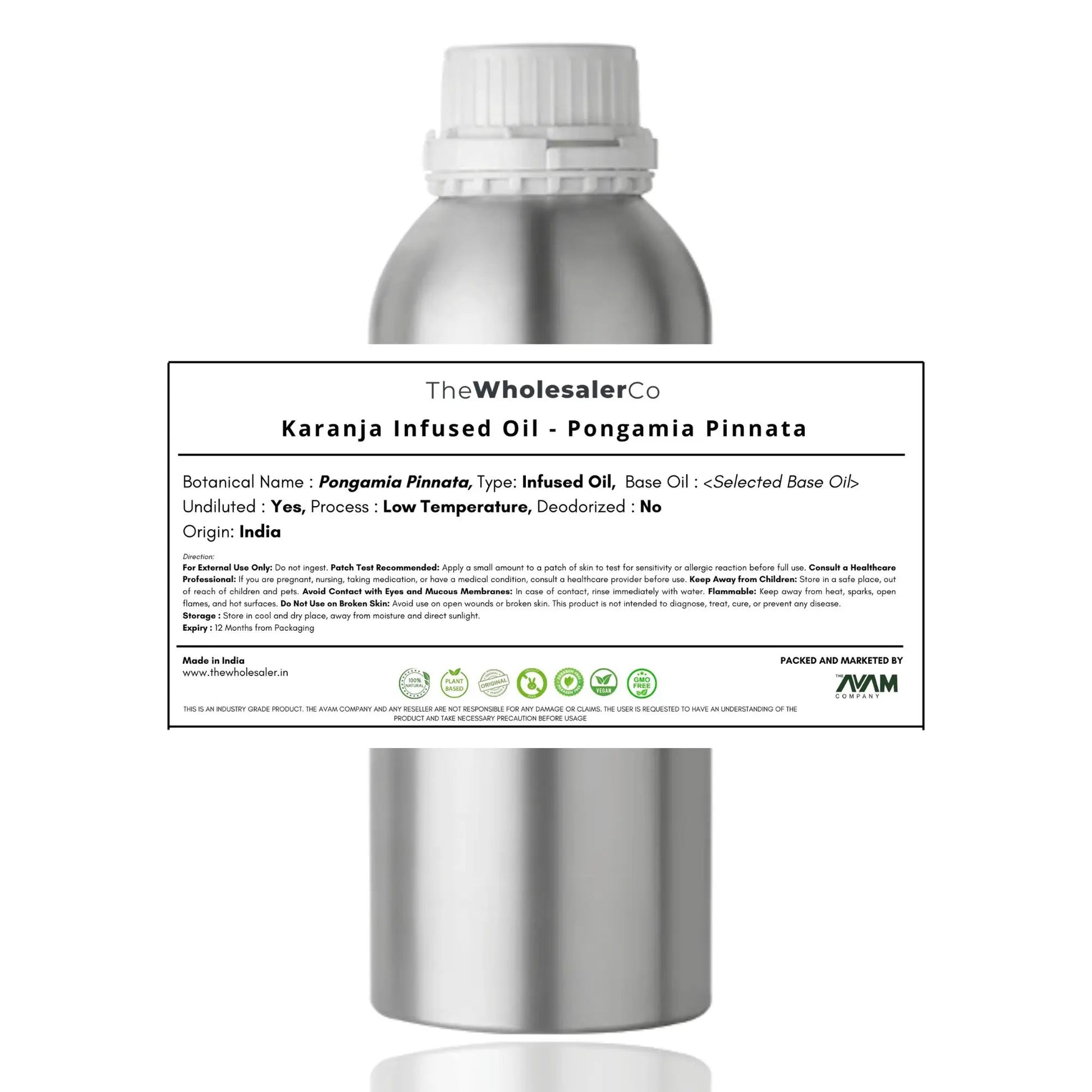 Karanja Infused Oil - Pongamia Pinnata Bulk Supplier@TheWholesaleCo Prices