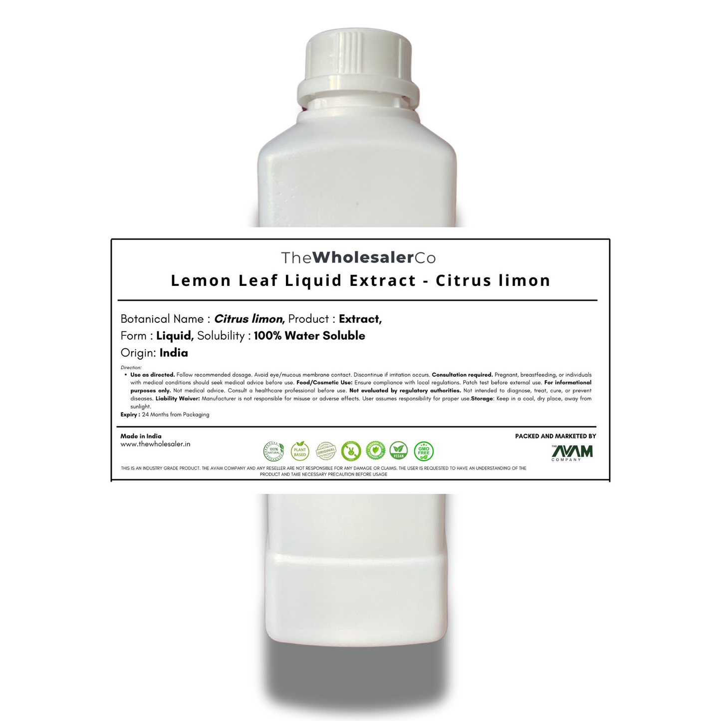 Lemon Leaf Liquid Extract - Citrus limon