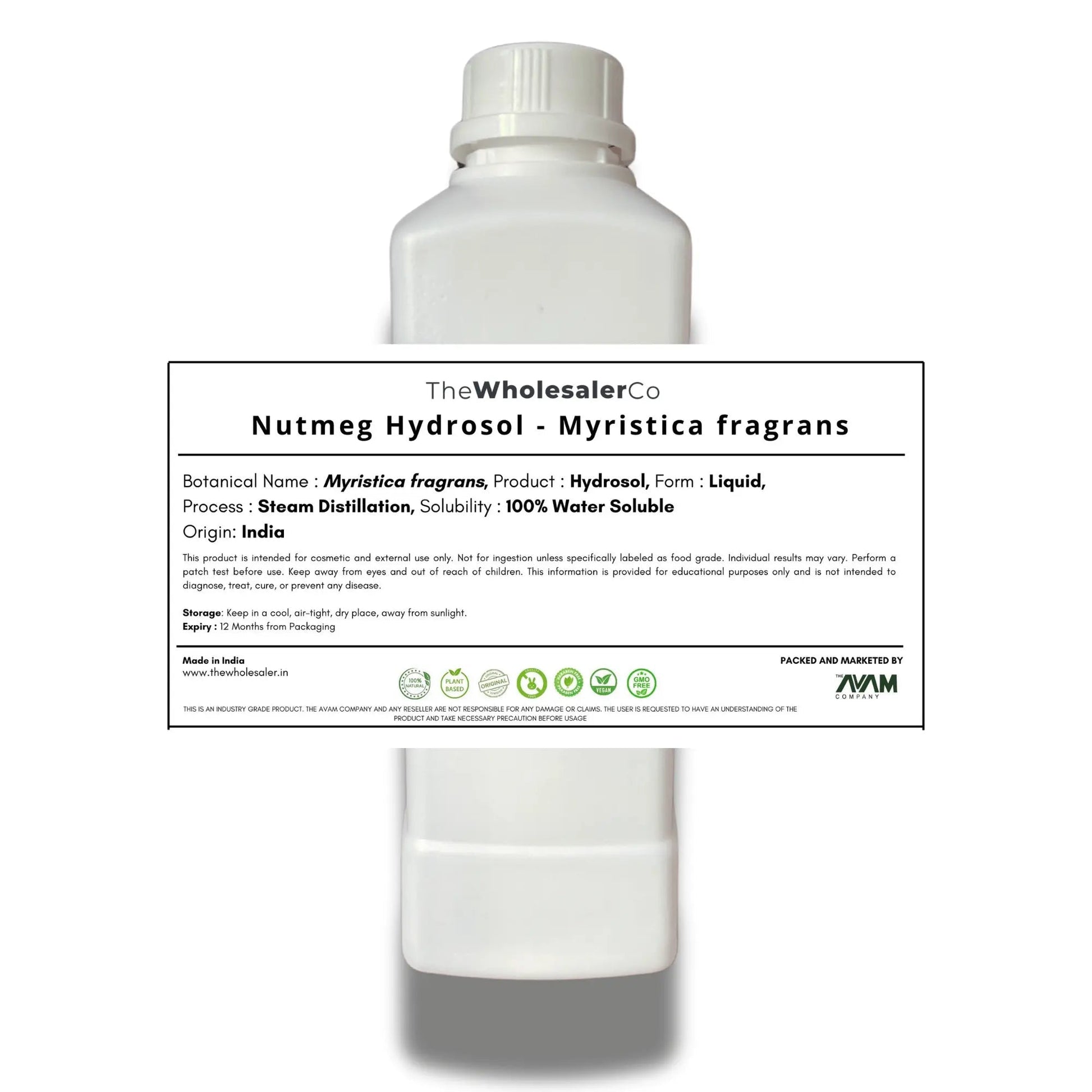 Nutmeg Hydrosol - Myristica fragrans Bulk Supplier@TheWholesaleCo Prices