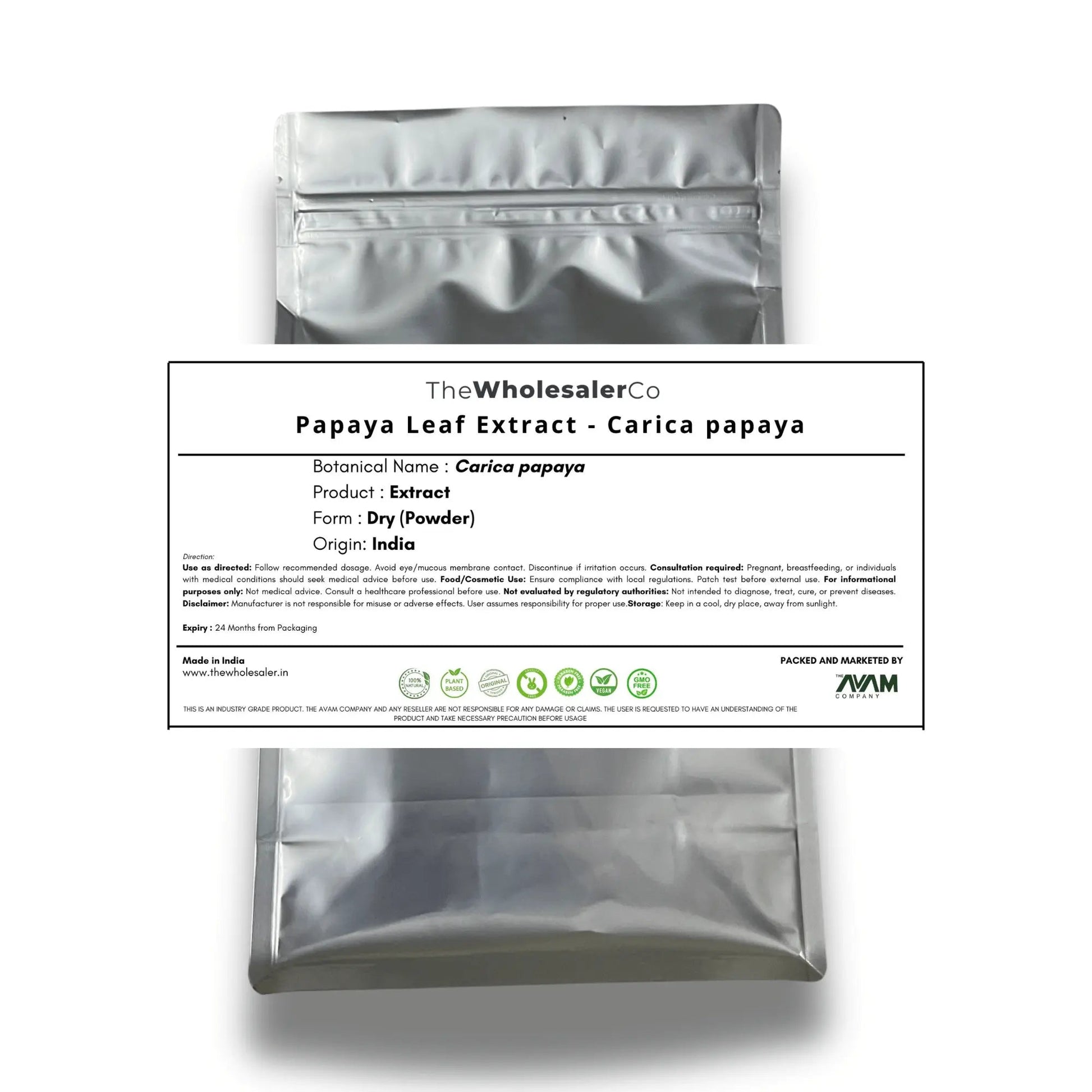 Papaya Leaf Extract - Carica papaya Product vendor