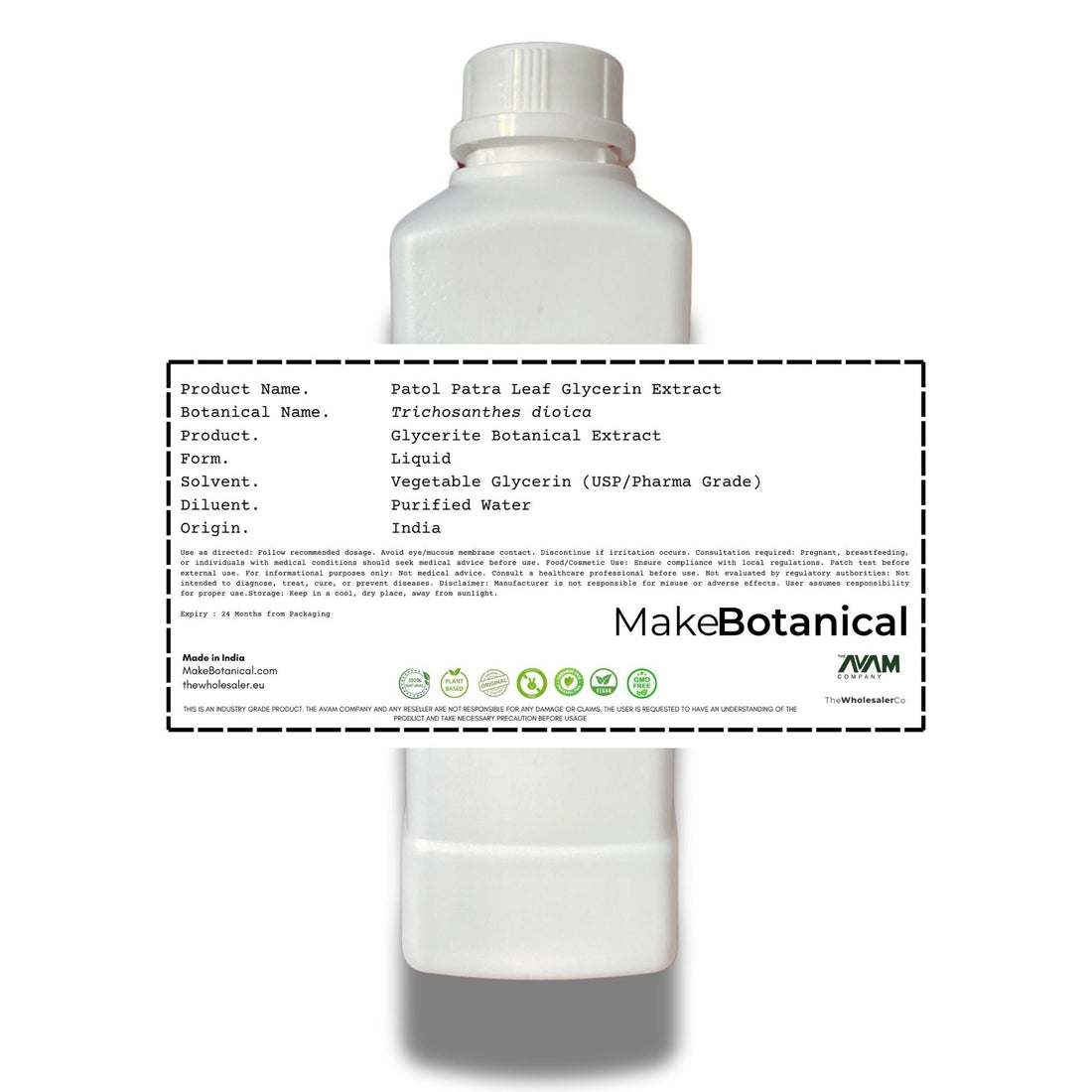 Patol Patra Leaf Glycerin Extract - Trichosanthes dioica