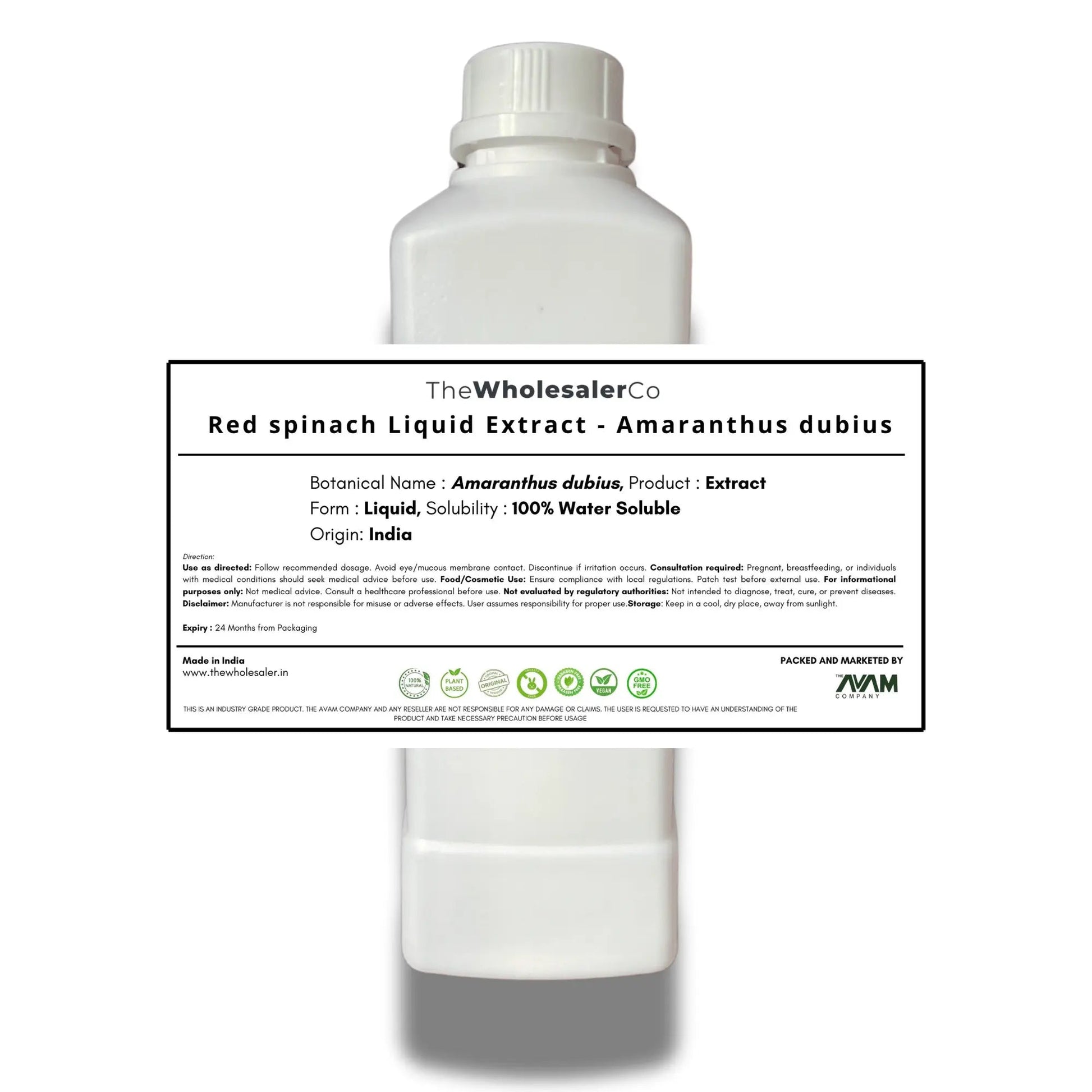 Red spinach Liquid Extract - Amaranthus dubius Bulk Supplier@TheWholesaleCo Prices