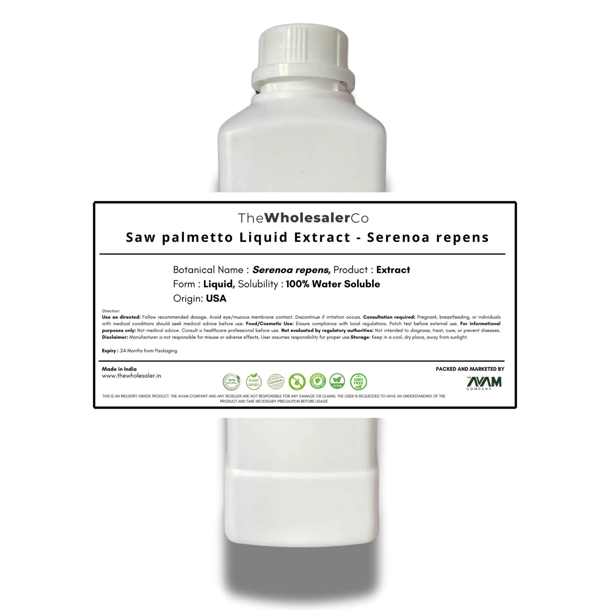 Saw palmetto Liquid Extract - Serenoa repens Bulk Supplier@TheWholesaleCo Prices