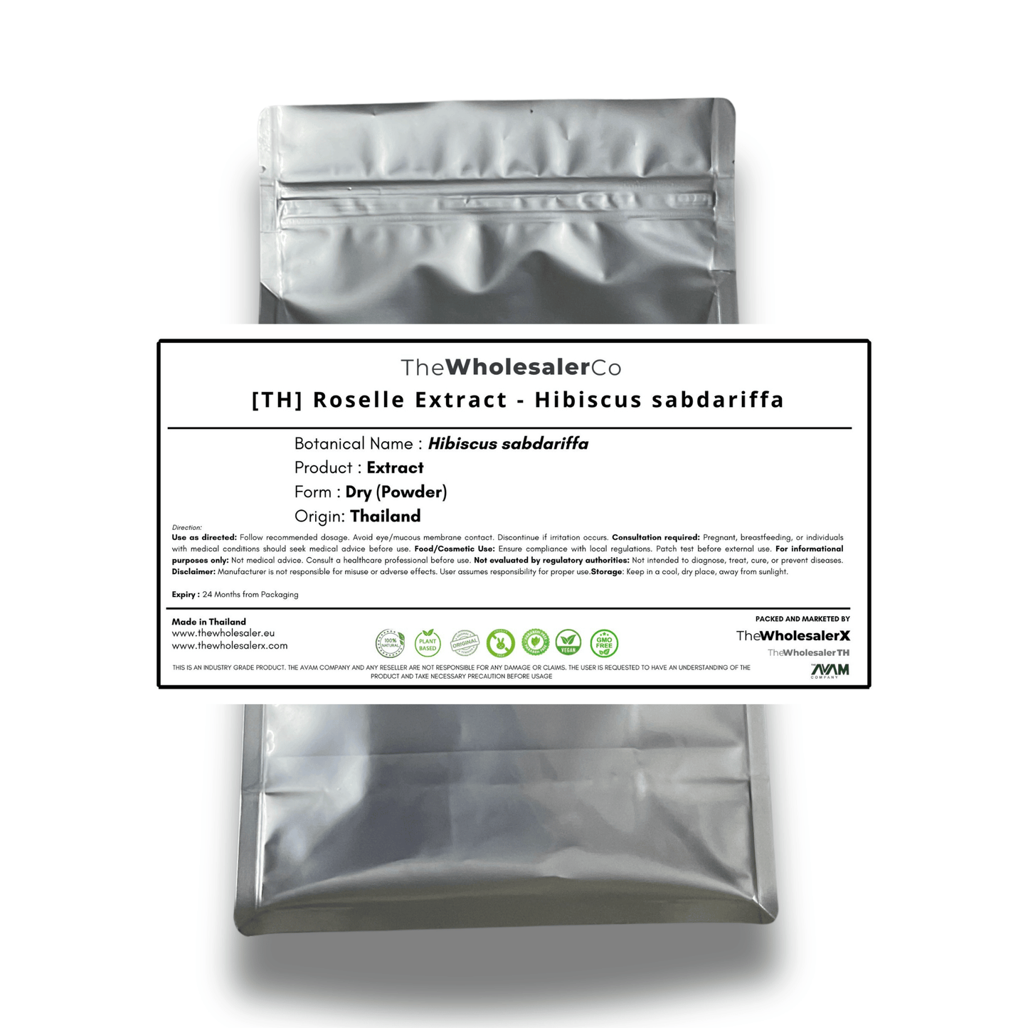 [TH] Roselle Extract (≥20% anthocyanins) - Hibiscus sabdariffa