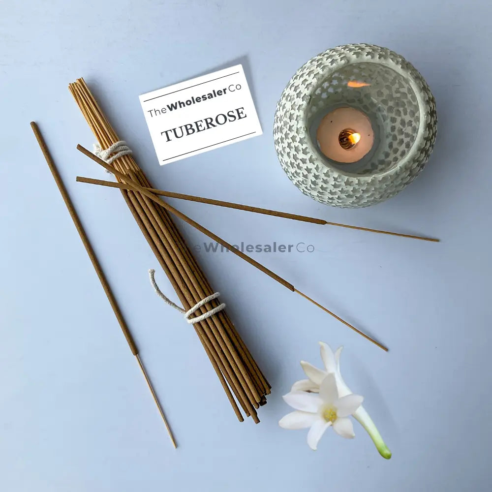 Tuberose Incense Sticks - Natural Agarbatti | TheWholesalerCo