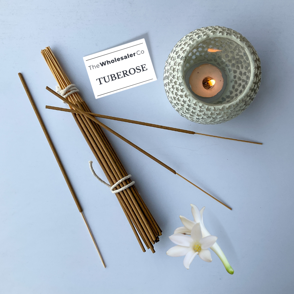 Tuberose Incense Sticks - Natural Agarbatti | TheWholesalerCo