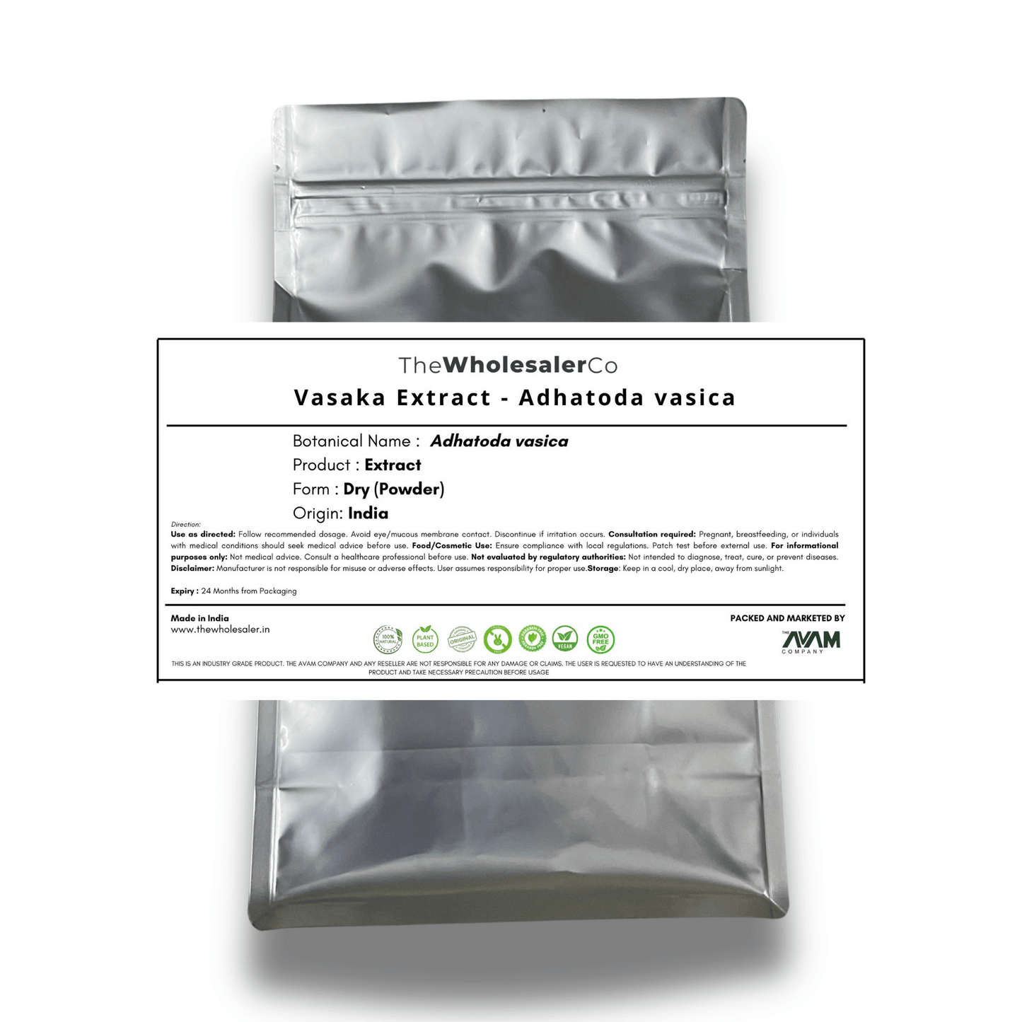 Vasaka Extract - Adhatoda vasica