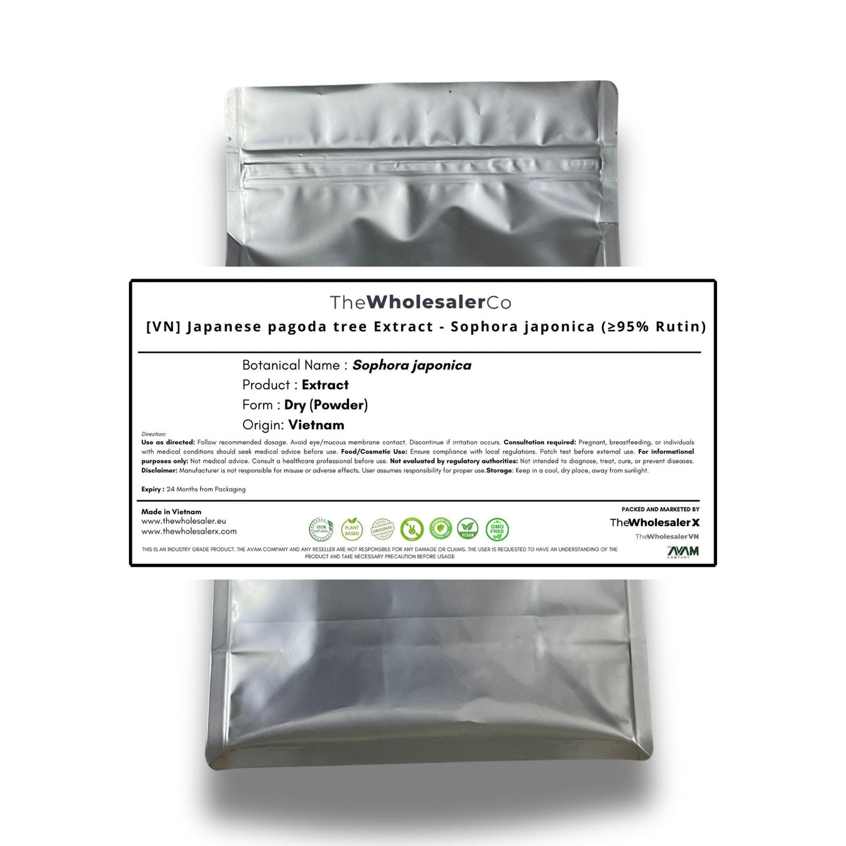[VN] Japanese pagoda tree Extract - Sophora japonica (≥95% Rutin)