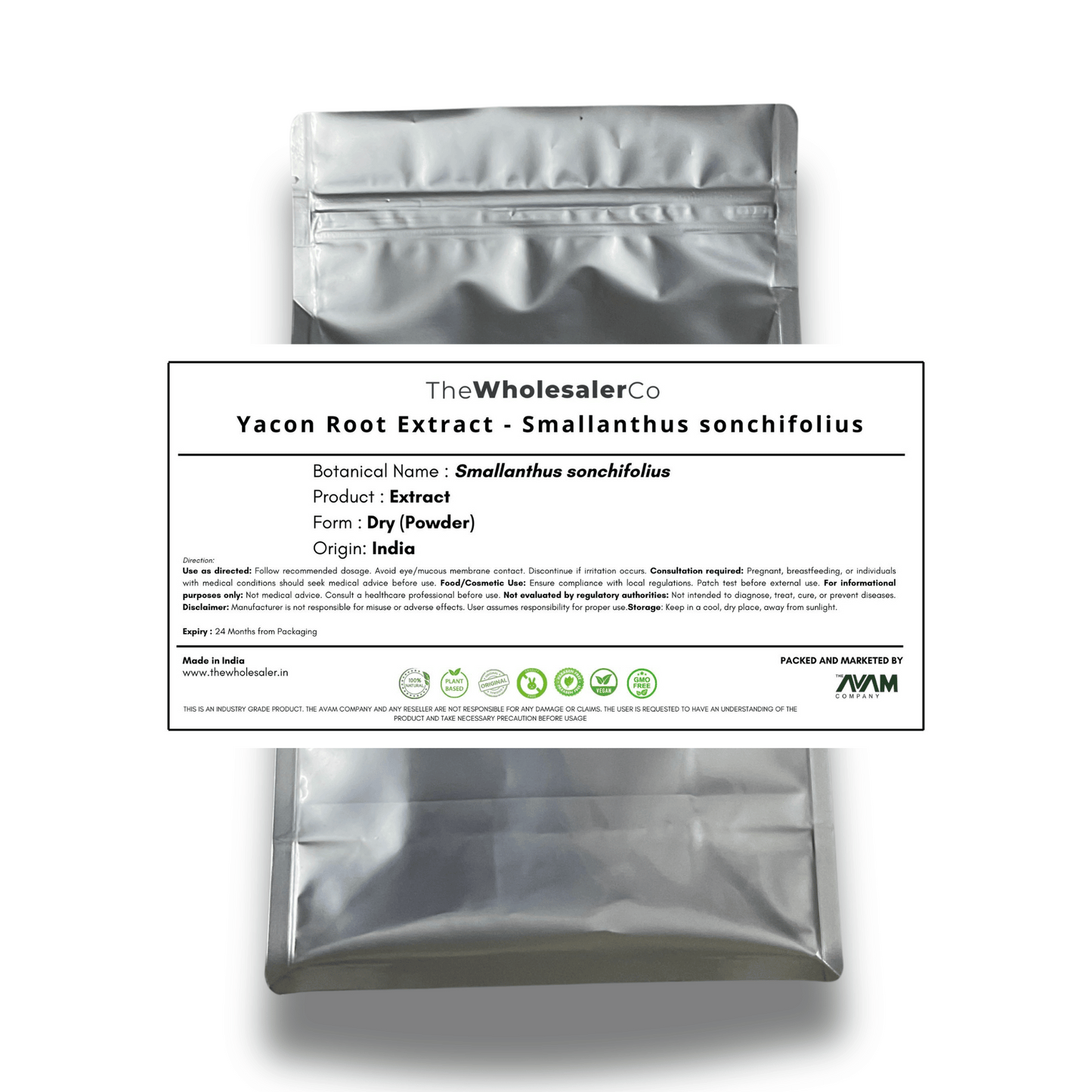 Yacon Root Extract - Smallanthus sonchifolius