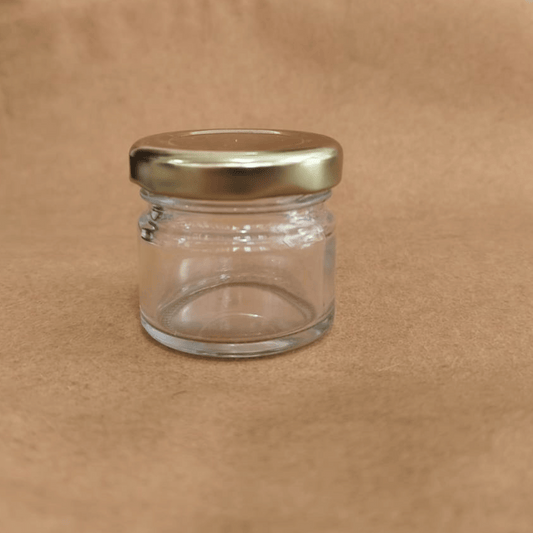 Shilajit Glass Jars - Golden Cap